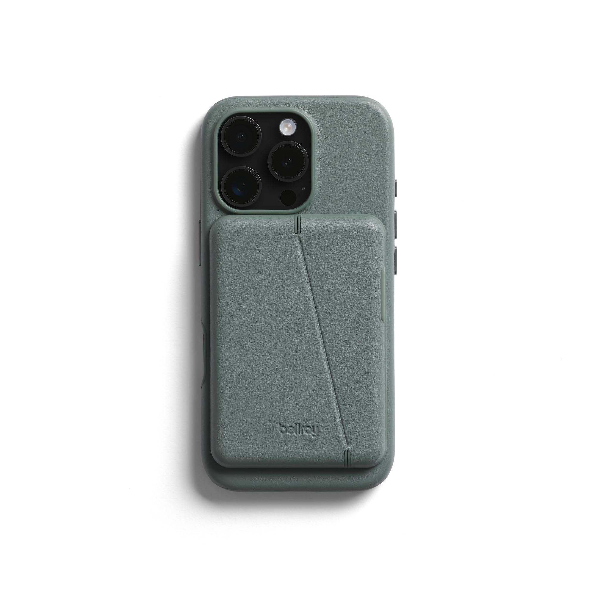 Bellroy Mod Phone Case + Wallet for iPhone 16 Pro (Slim Leather iPhone case, Phone Wallet) - Agave