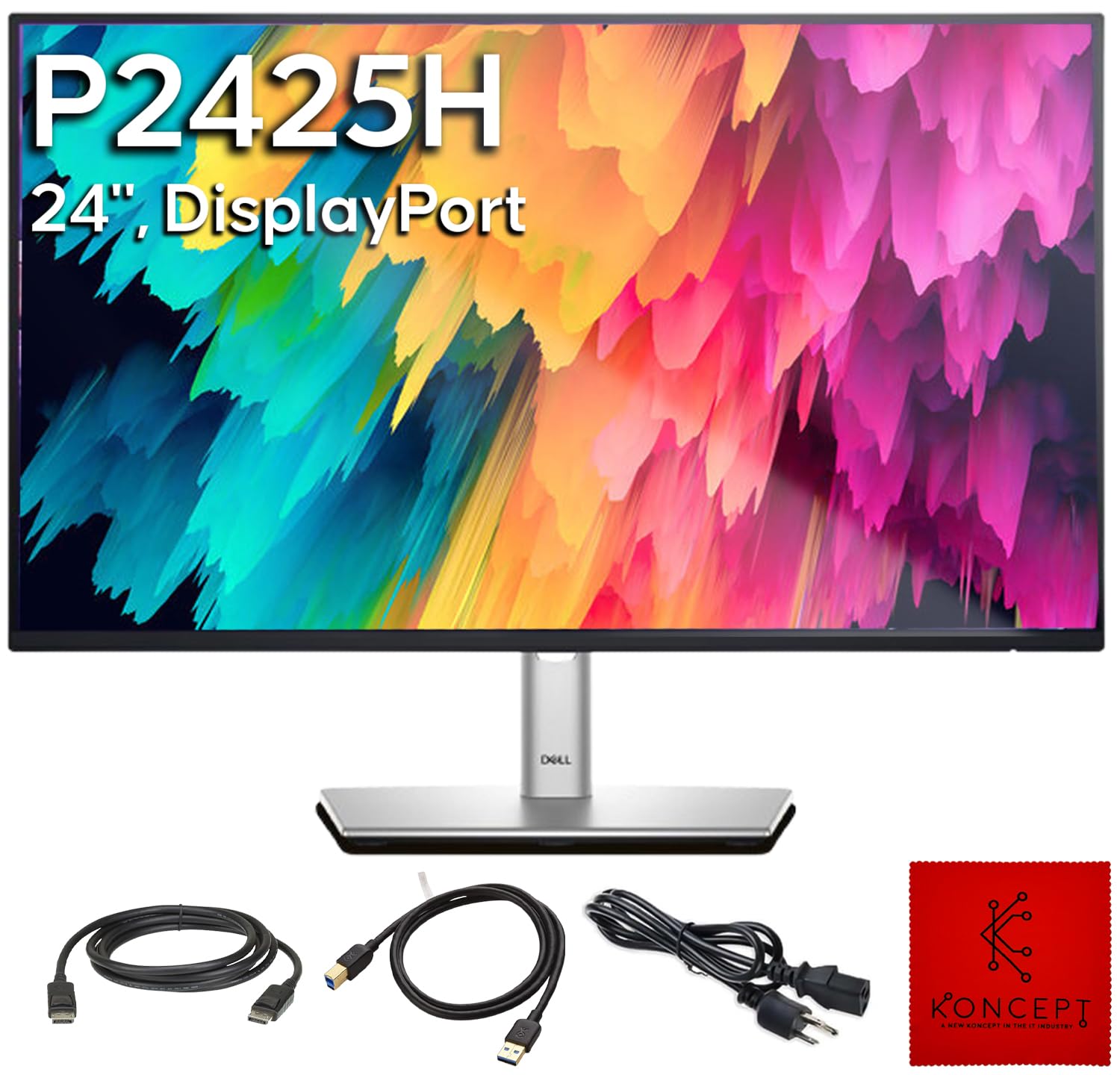 Dell P2425H Computer Monitor Screen 24'' 16:9 Ips Bundle With Stand   Full Hd, 1920 X 1080 1 Year Warranty   Led, 100Hz Monitor