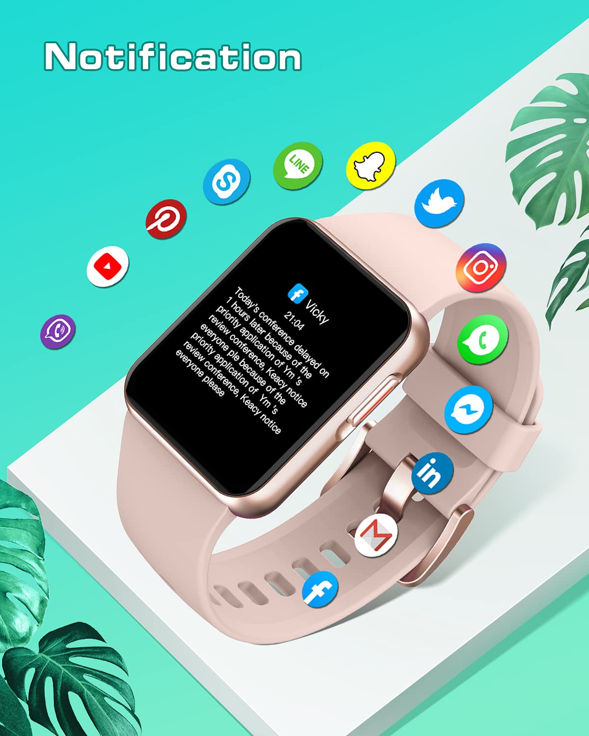 Grv Smart Watch For Men Women, Smartwatch For Ios And Android Phones Personalized Watch Faces Ip68 Waterproof, Fitness Tracker W