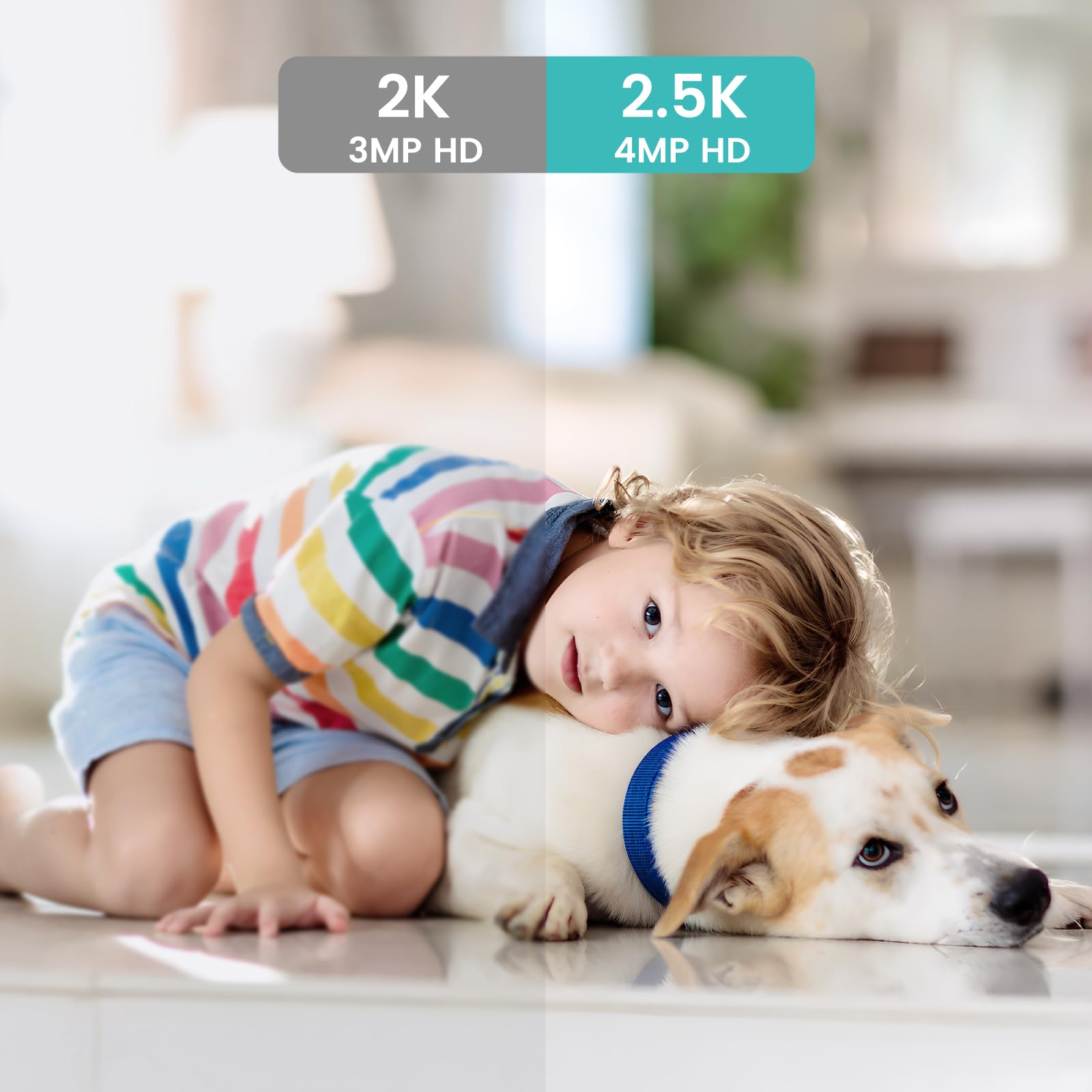 Owltron Indoor Security Camera 4Mp, 2 Pack 2.4Ghz&5G Wifi 2K Home Cameras For Baby/Elder/Dog/Pet/Nanny Monitor Cam With Phone Ap