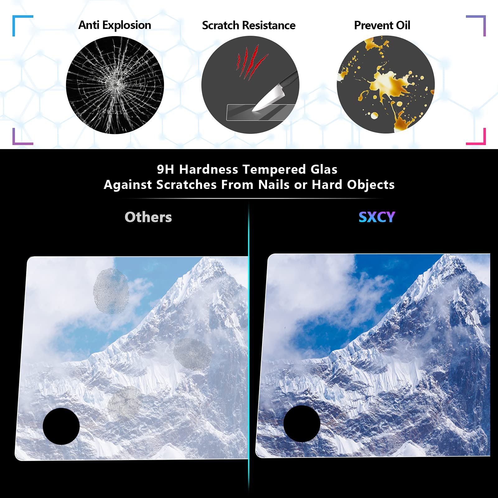 Sxcy For 2021 2022 2023 Honda Ridgeline Screen Protector 8 Inch 2023 Ridgeline Navigation Screen Protector 2021 2023 Ridgeline Accessories 9H Hd