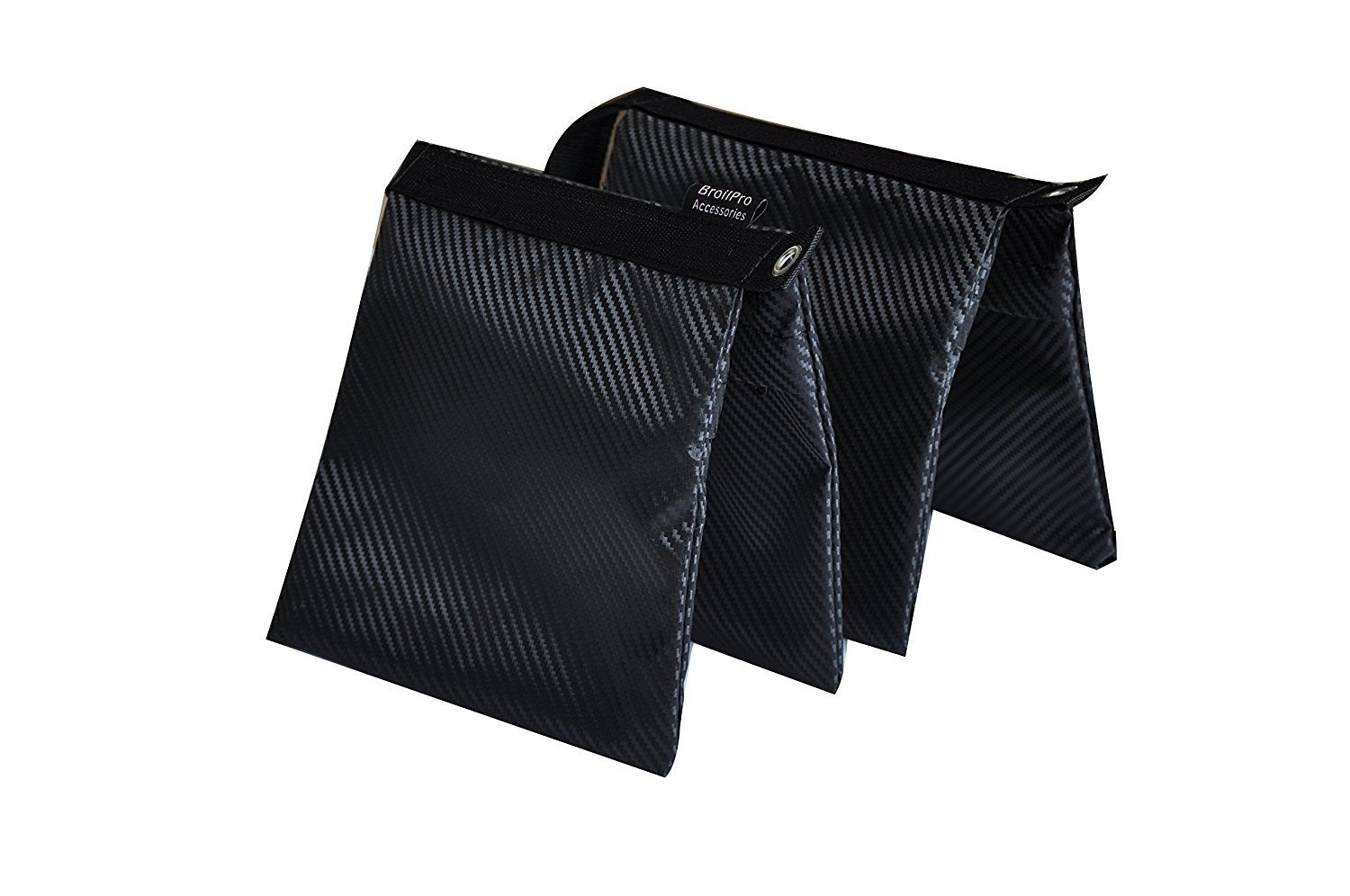 Broilpro Accessories Sandbag 2 Packs Of Heavy Duty Photographic Sandbag Black, Video Photo Studio Weight Bag For Light Stand Tri