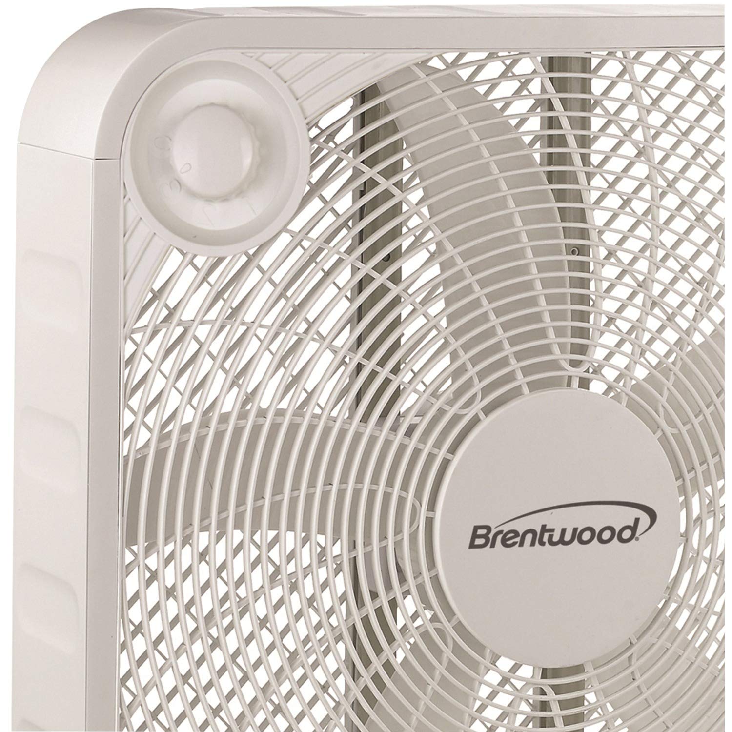 Brentwood Kool Zone Box Fan, 3 Speed 20 Inch, White