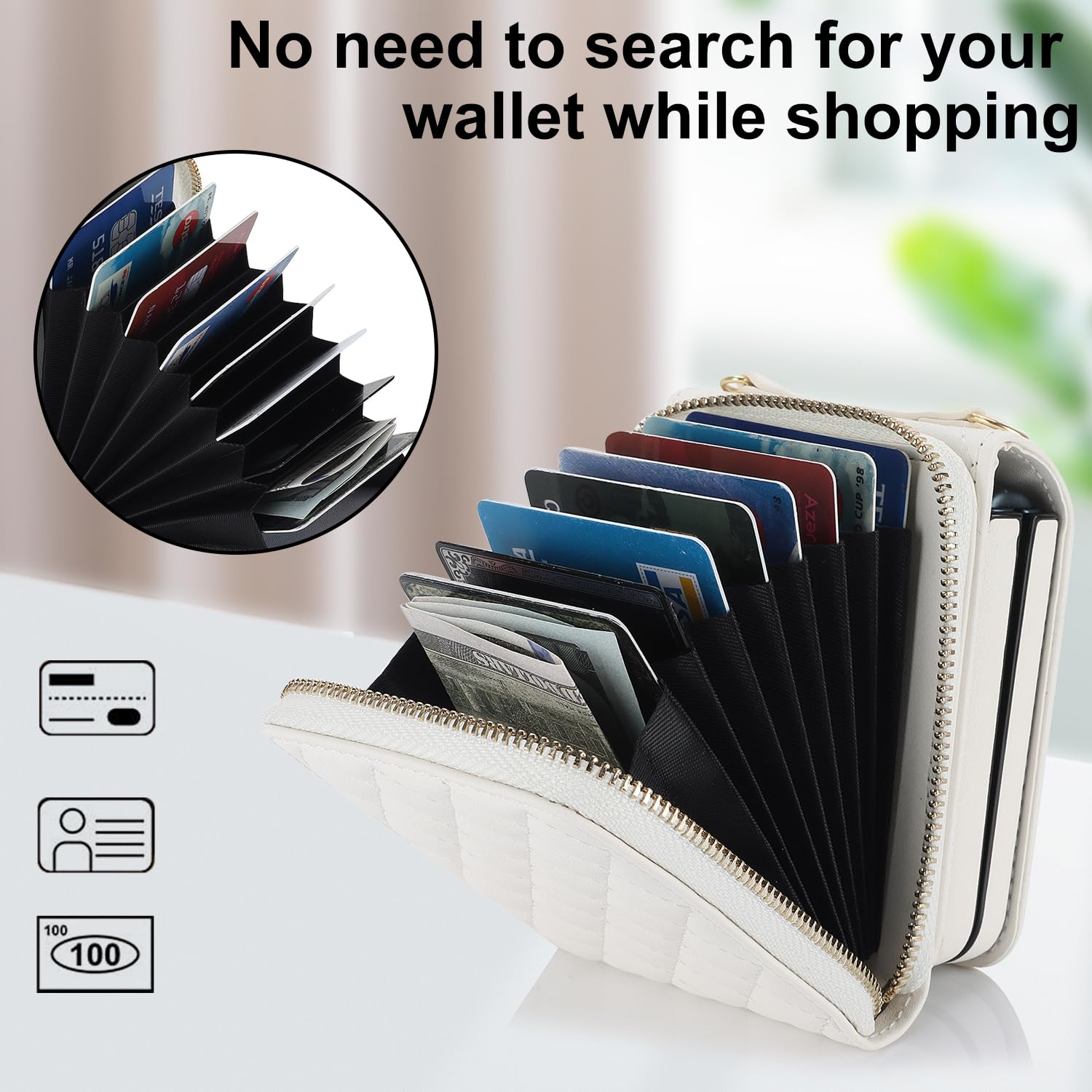 Ninki Compatible For Motorola Razr 2024 Plus Case With Card Holder,Leather Case For Moto Razr 2024 Plus Finger Loop Strap Anti-F