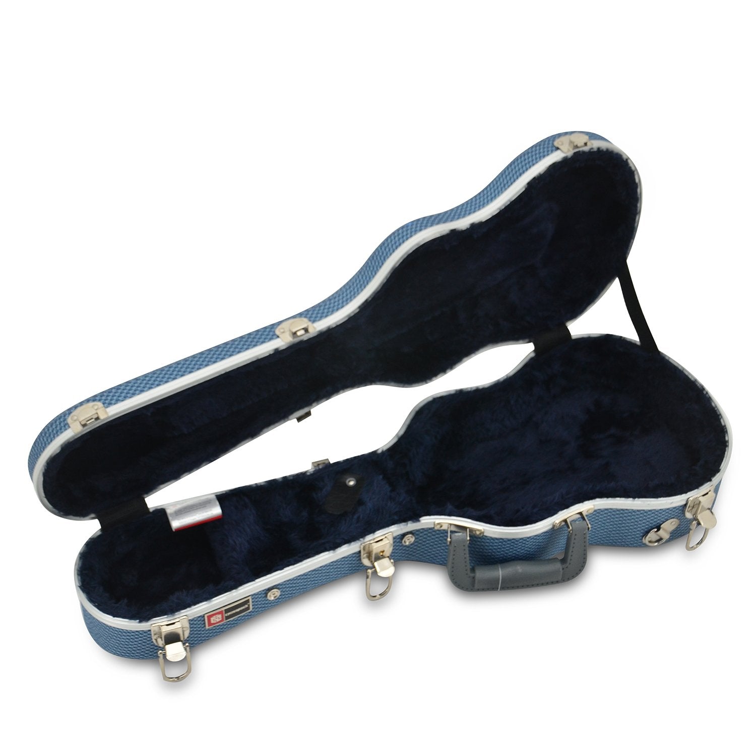 Crossrock, 0-String Concert Ukulele, Super Lightweight Abs Molded Hard Case In Blue, (Cra860Cubl)