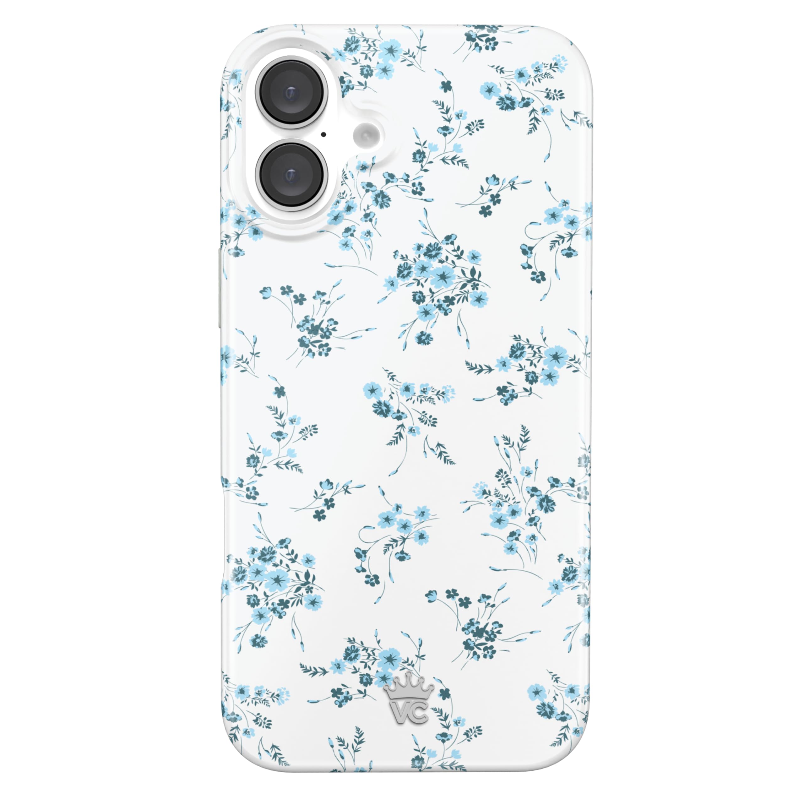 Velvet Caviar For Iphone 16 Plus Case Cute Coquette Flowers   Compatible With Magsafe [8Ft Drop Tested]   French Blue Floral