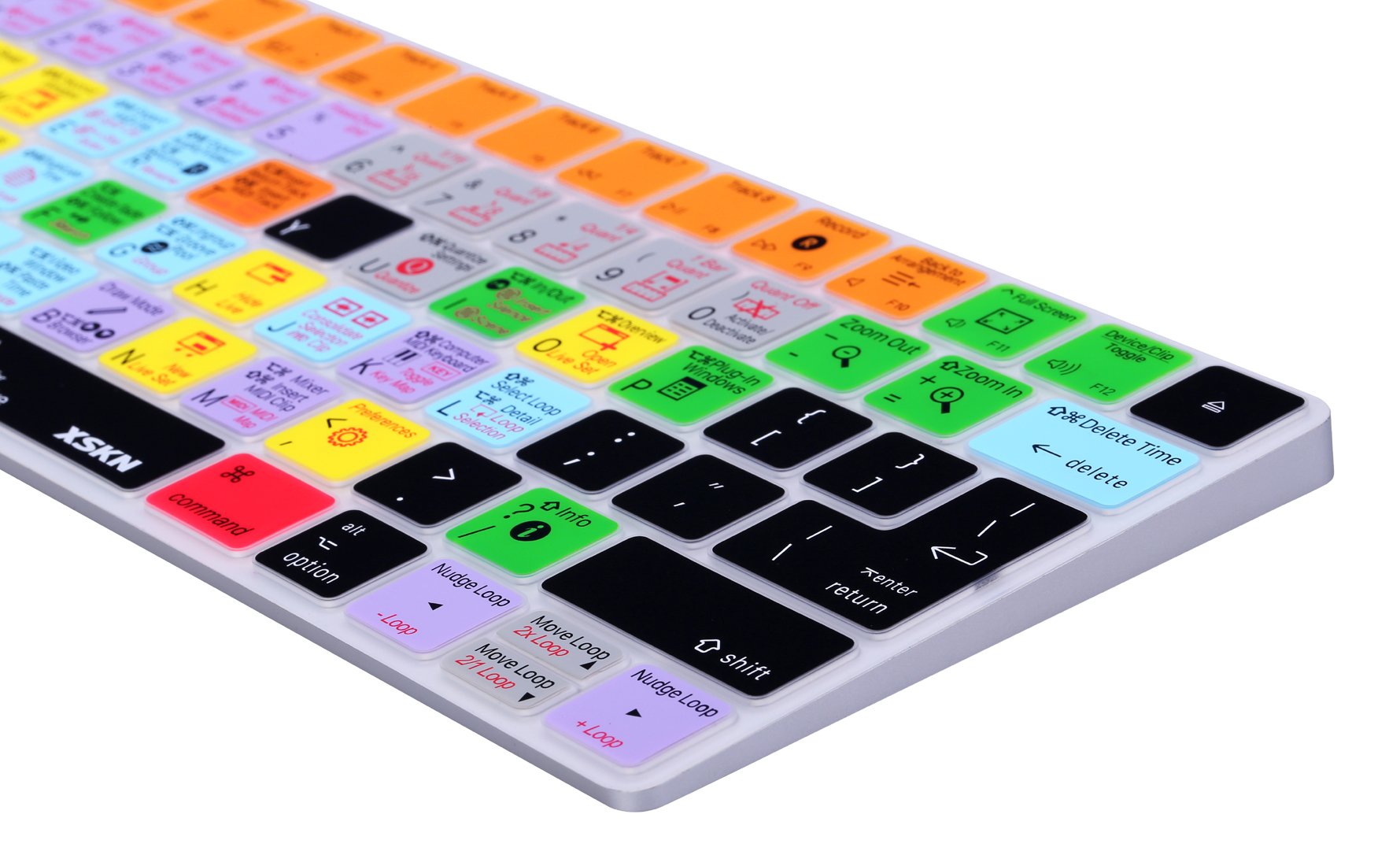 Xskn For Magic Keyboard Shortcut Ableton Live Keyboard Cover, Durable Ableton Hotkeys Silicone Keyboard Skin For Apple Magic Key