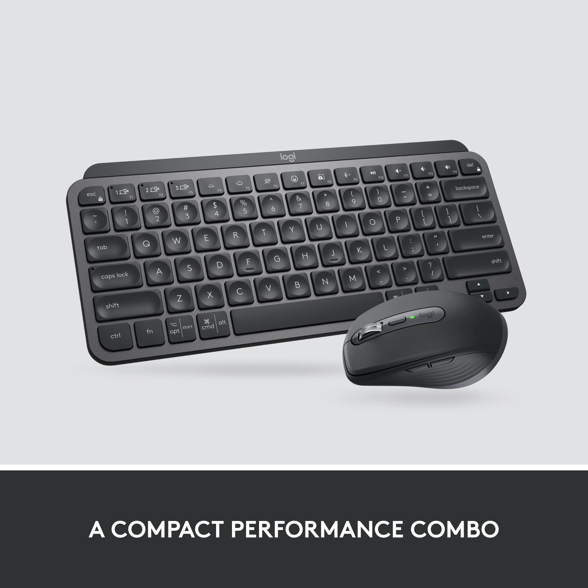 Logitech Mx Keys Mini Combo For Business  Compact Wireless Keyboard & Mouse Logi Bolt Technology Bluetooth Certified Windowsmacc