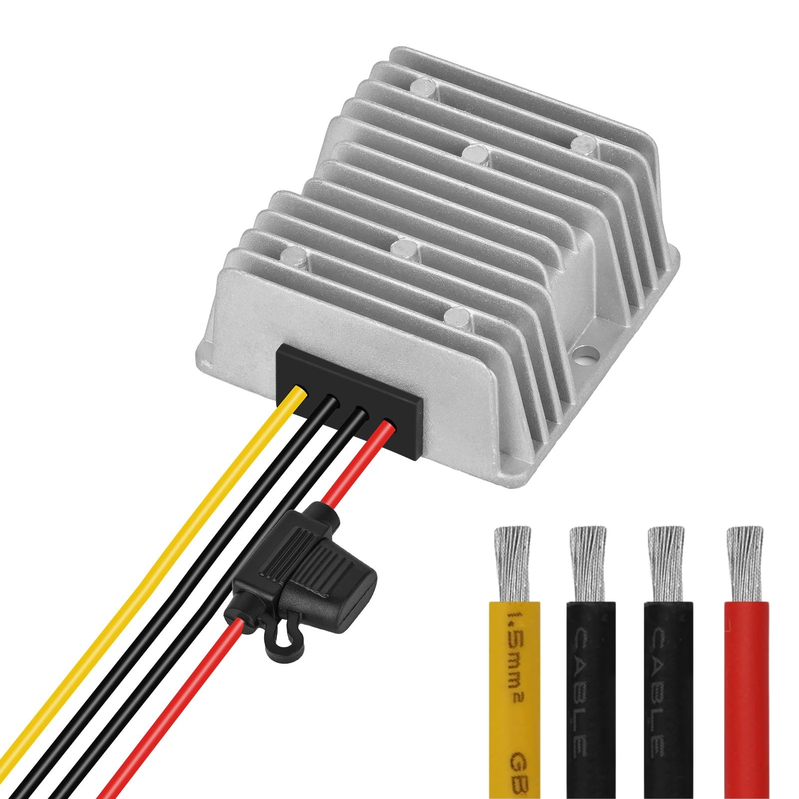 Klnuoxj Dc 24V To 12V 30A 360W Step Down Converter Regulator Waterproof Buck Power Supply Reducer Regulatorvoltage Module With F