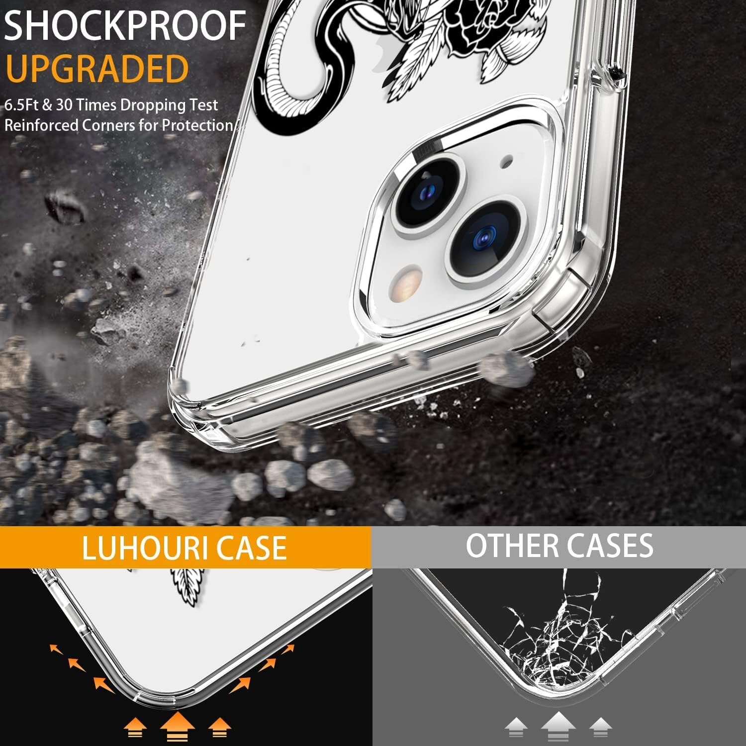 Imogacla 2024 Skull Halloween Phone Case   Chrome Hearts Iphone 15 Plus Case, Skeleton Cool Gothic Designer For Iphone 15 Plus P