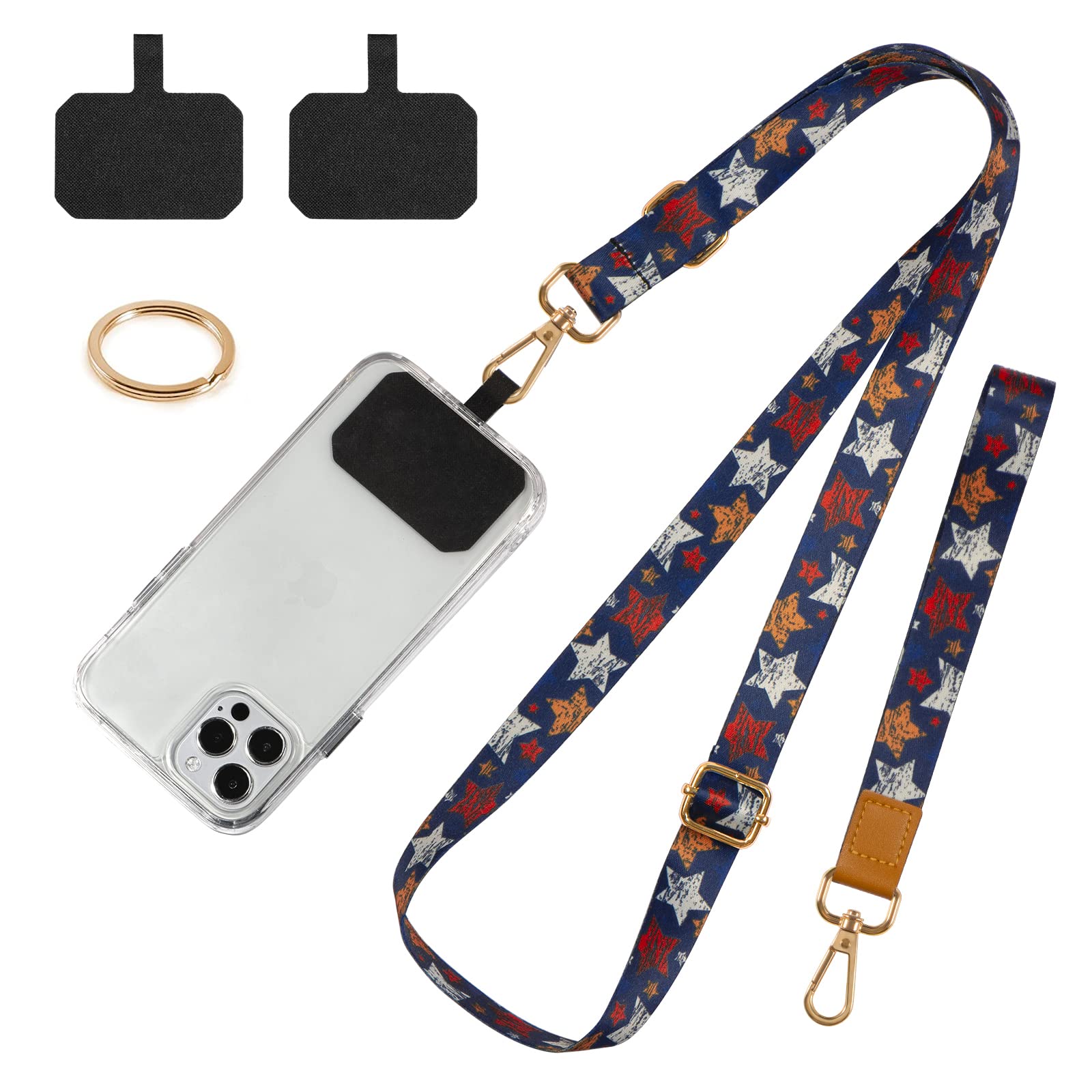 Dutyway Phone Lanyards, Wrist Lanyards For Keys, Adjustable Shoulder Neck Strap,Universal Crossbody Cell Phone Lanyard For Iphon
