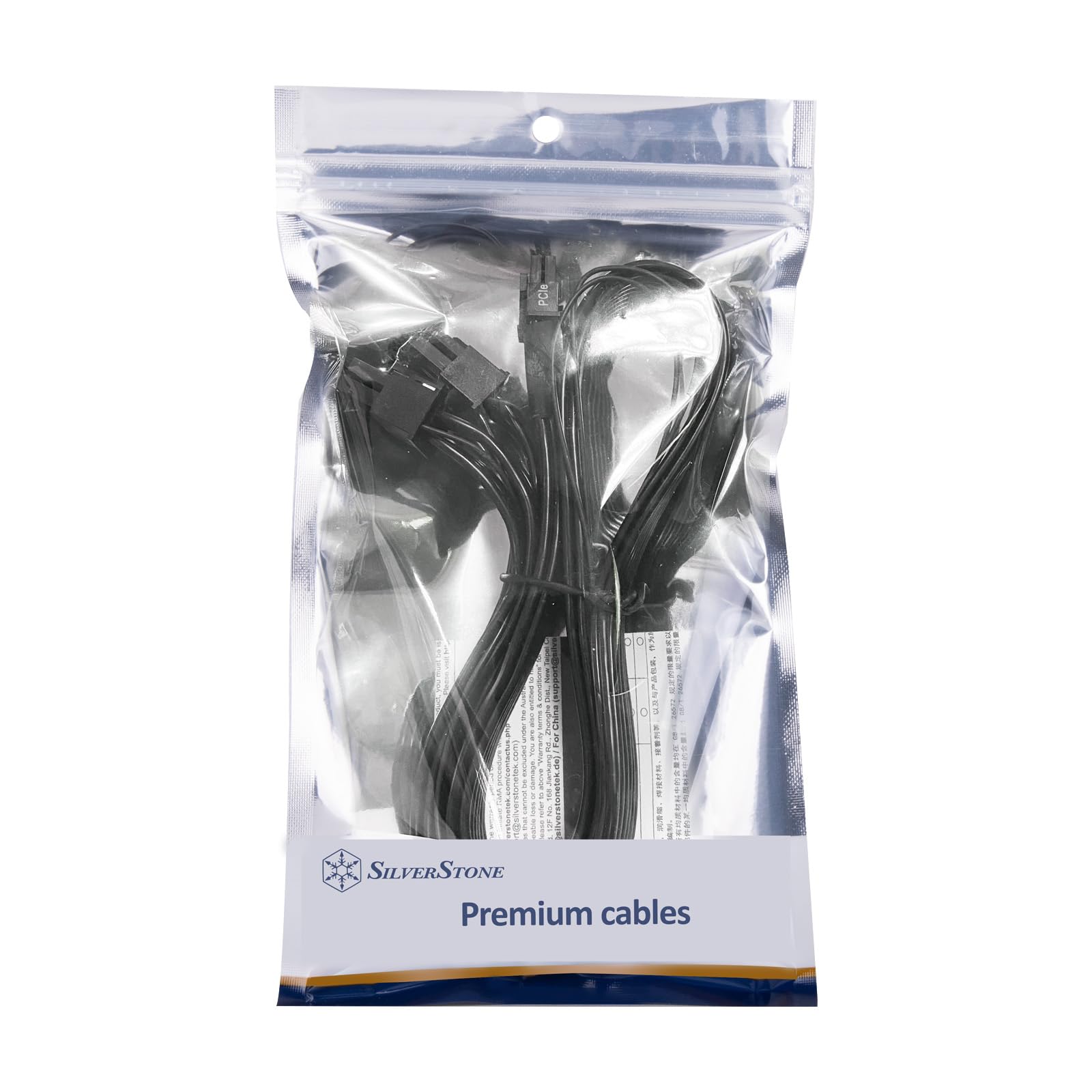 Silverstone Technology Pp15 Eps Dual Eps 8 Pin (Psu) To 12+4 Pin (Gpu) 12V 2X6 Pcie Gen5 Cable For Silverstone 3Rd Gen Psus, Sst