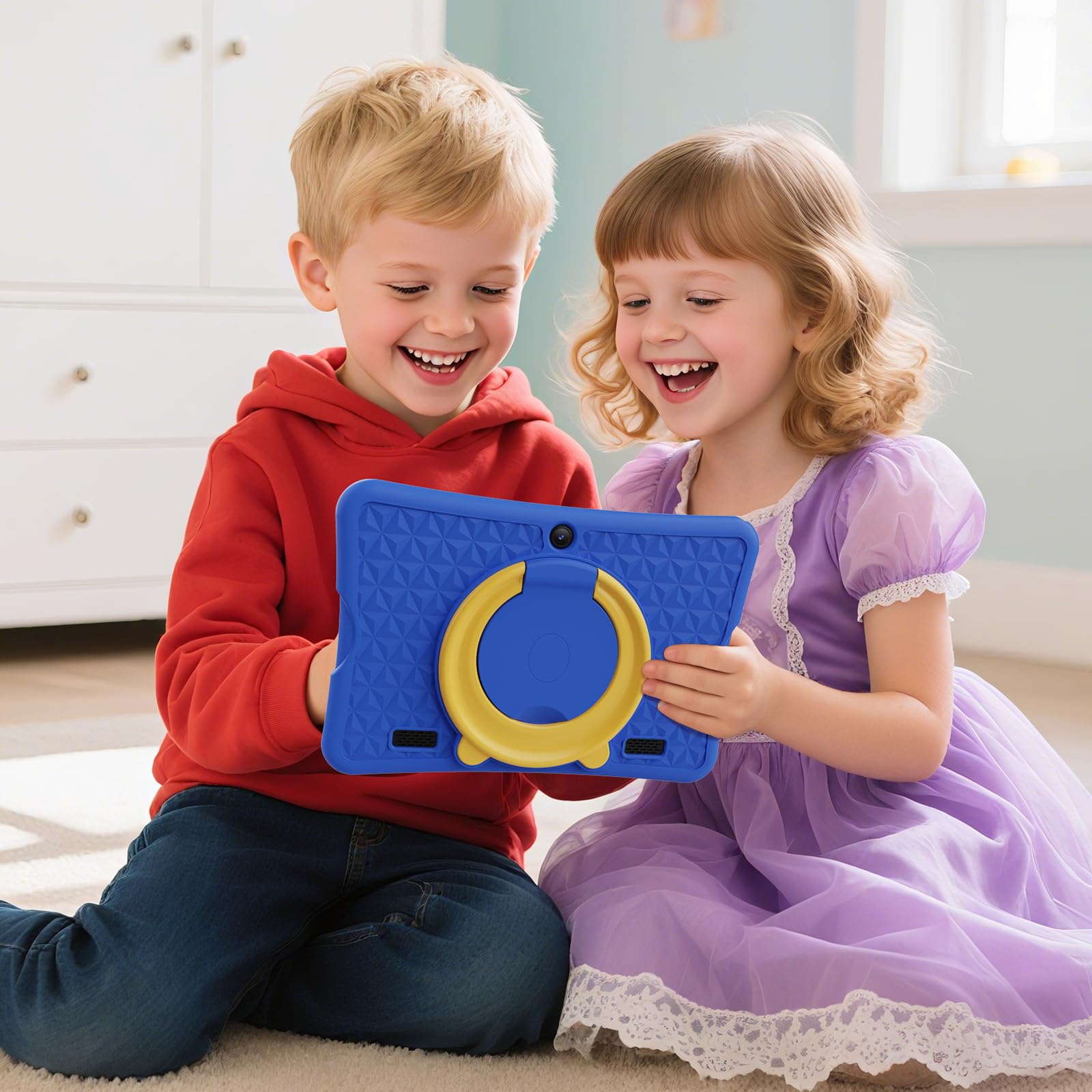 10.1 Inch Kids Tablet Ages 8-15, Android 15 Tablet For Kids,6G+32Gb Up To 128Gb,6000Mah Battery,Dual Camera,Wifi,Bt 5.0,Best Ele