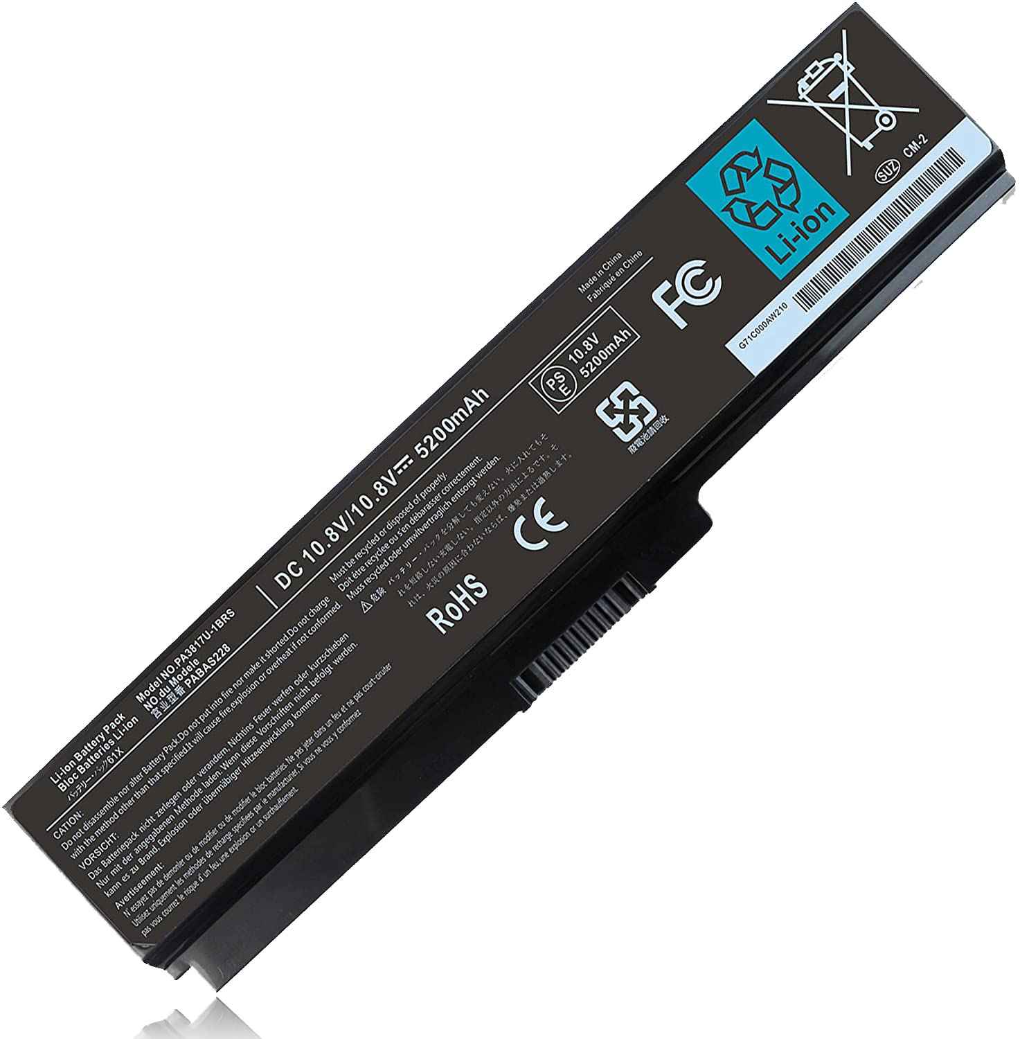 Pa3817U 1Brs Battery For Toshiba Satellite P755 P745 L755 L755D L775 L775D L745 L655 L675 L645 C655 C675 A655 M645 Series P745 S