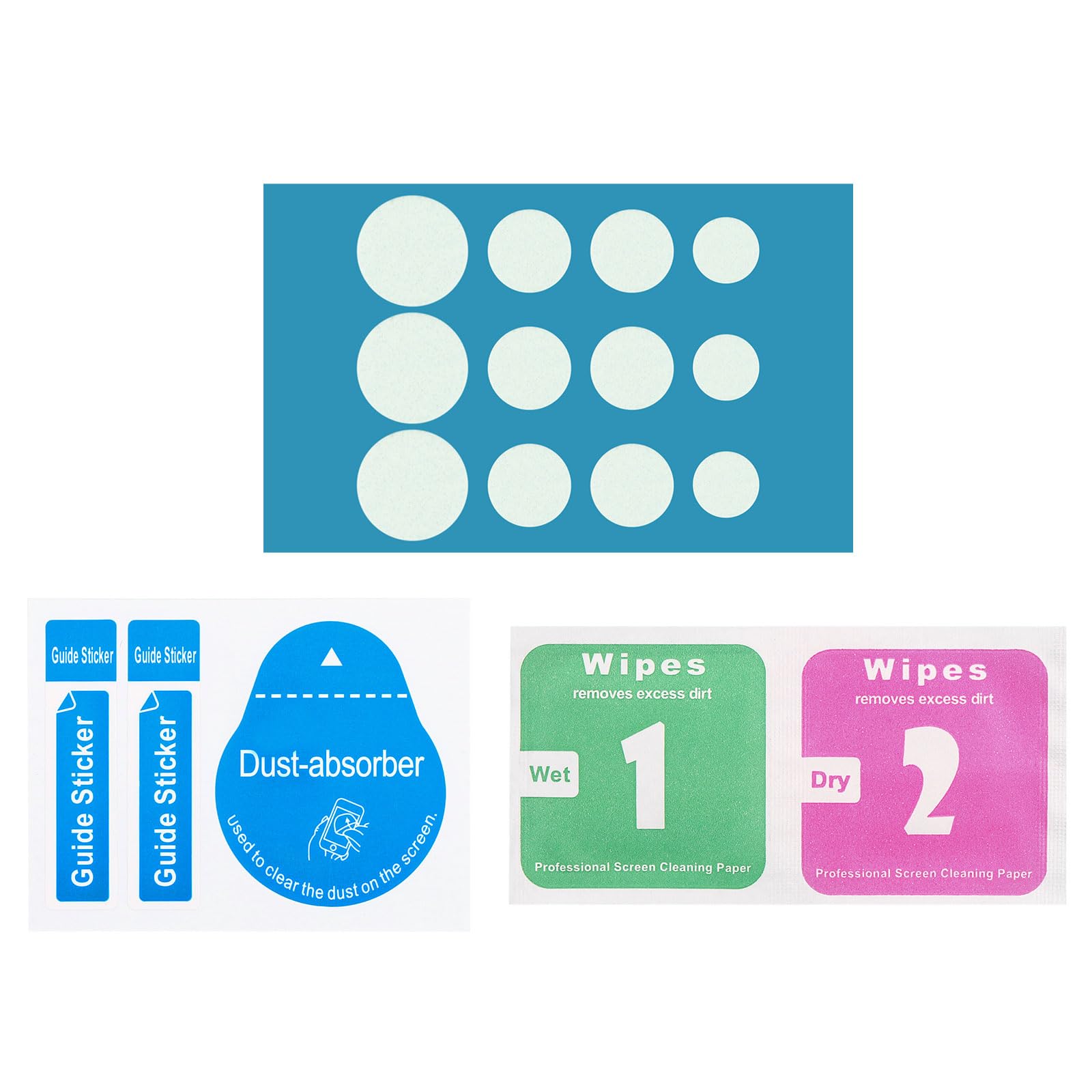MECCANIXITY 12Pack Webcam Cover Slide 0.3mm Thick Round Plastic White
