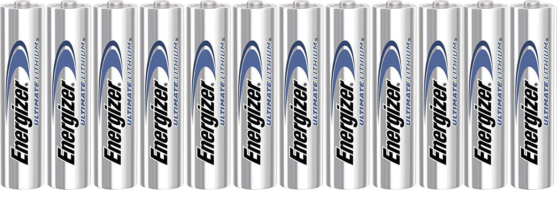 Energizer Ultimate Lithium Aa 12 Battery Super Pack.