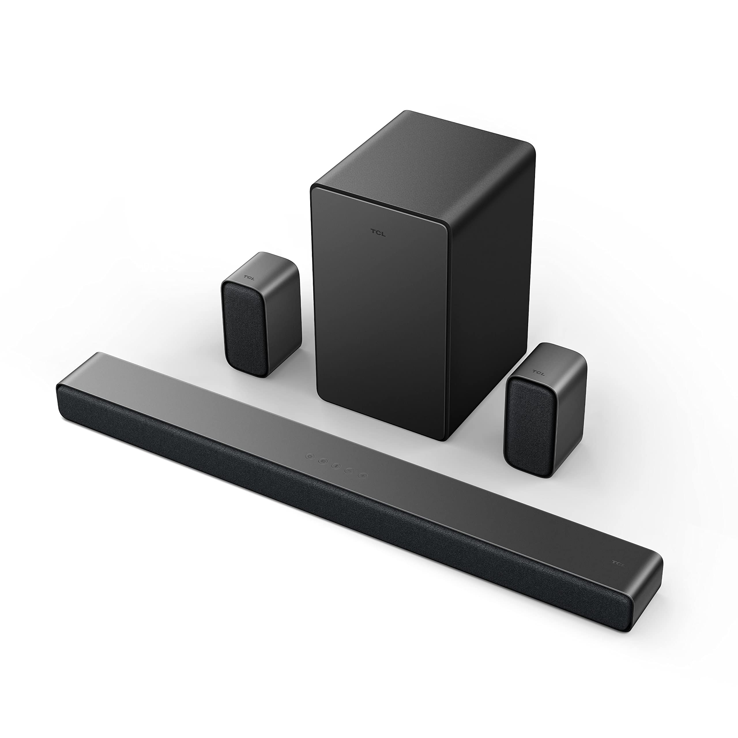 TCL 5.1ch Sound Bar with Wireless Subwoofer (Q6510, 2023  Model), Dolby Audio, DTS Virtual:X, 430W, Builtin Center Channel Spe
