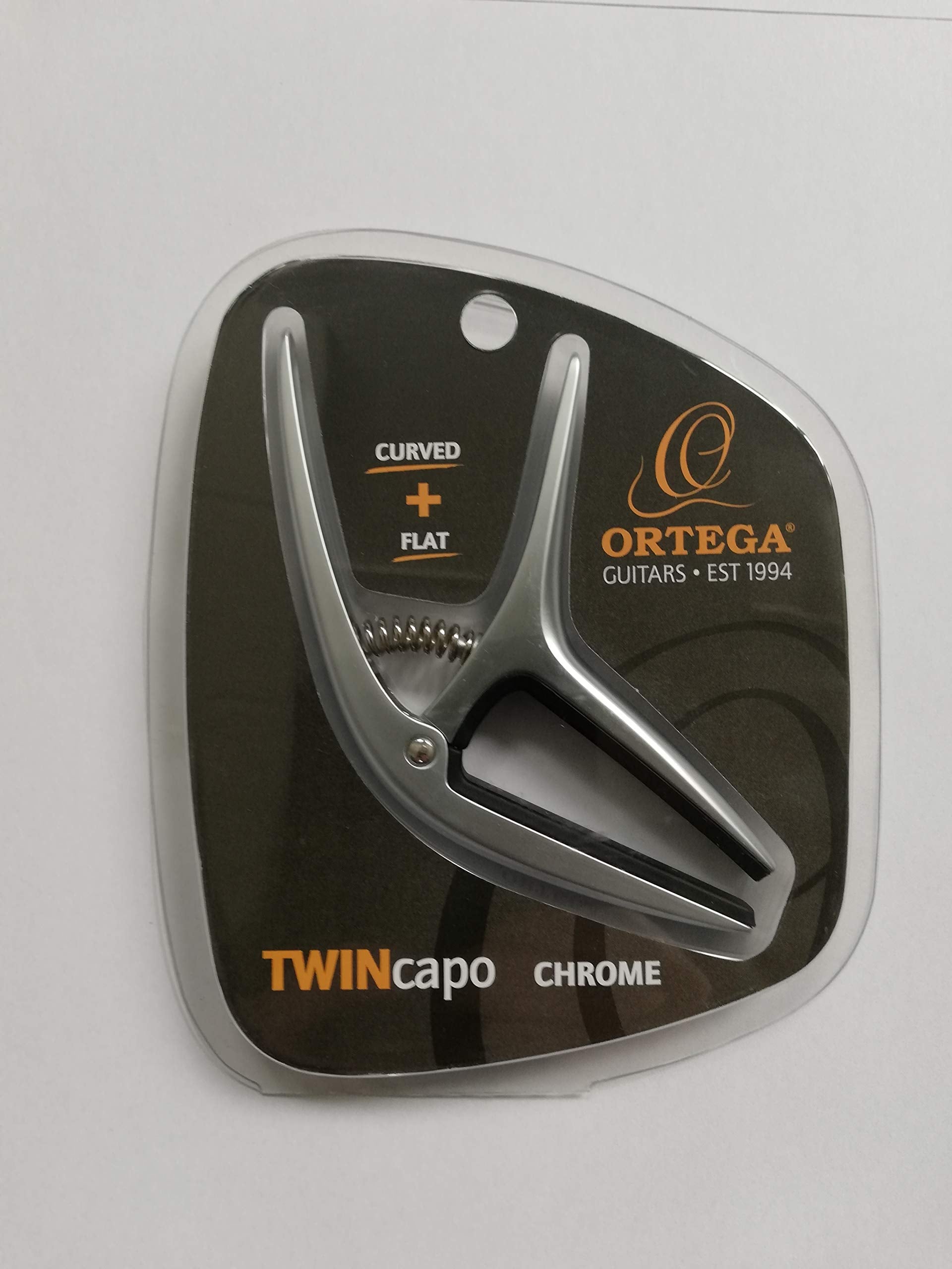Ortega Guitars Twin Capo Quick Change Clamp Guitars W/Curved & Flat Fretboards (Twcapo Cr)