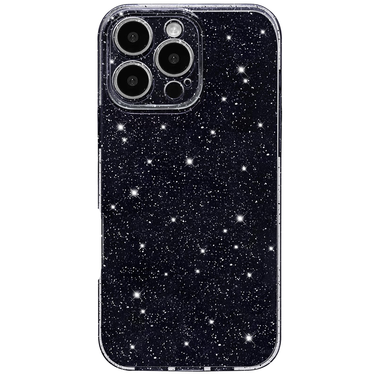 Hython Case for iPhone 16 Pro Max Case Glitter Cute Sparkly Shiny Bling Sparkle Phone Cases 6.9, Thin Slim Fit Soft TPU Bumper S