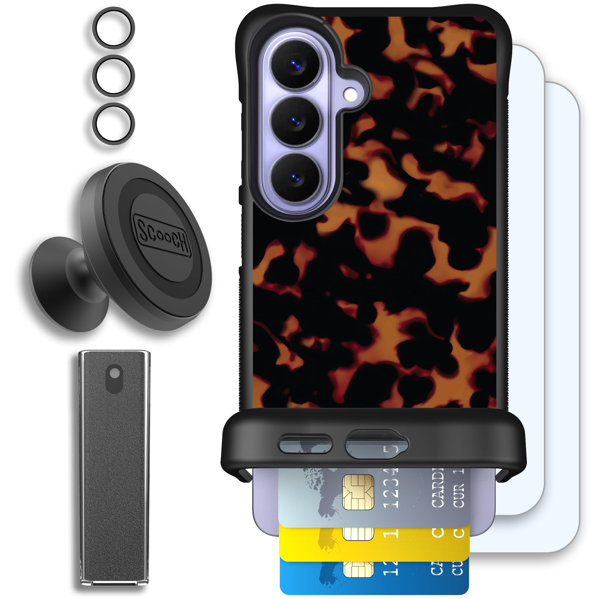 Scooch Wingmate for Samsung Galaxy S26 [Defender Bundle] with 2 Tempered Glass Screen Protectors, Camera Lens Protector, Wingmou