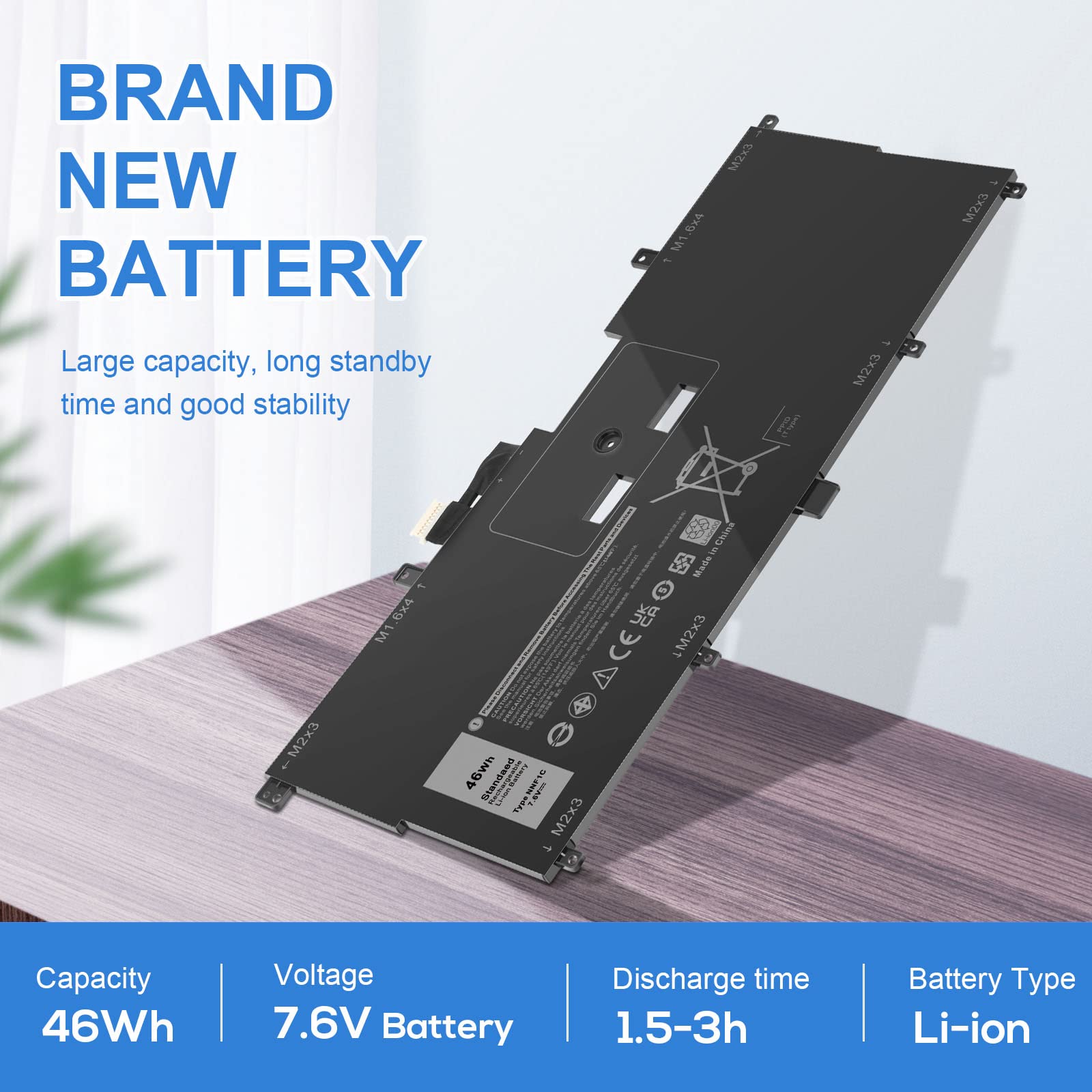 Fancy Buying NNF1C Li-polymer Laptop Battery for Dell XPS 13 9365 2-in-1