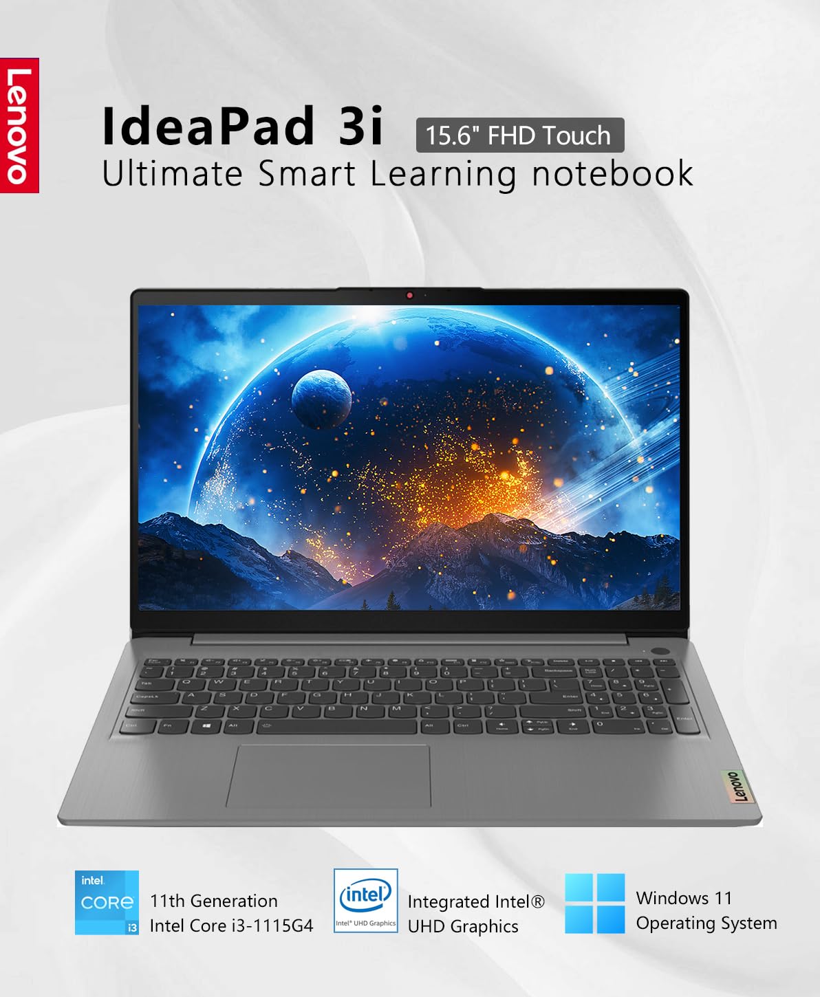 Lenovo 2023 Newest Ideapad 3I Laptop, 15.6'' Fhd Touchscreen, 11Th Gen Intel Core I3 1115G4 Processor, 12Gb Ddr4 Ram, 256Gb Ssd,