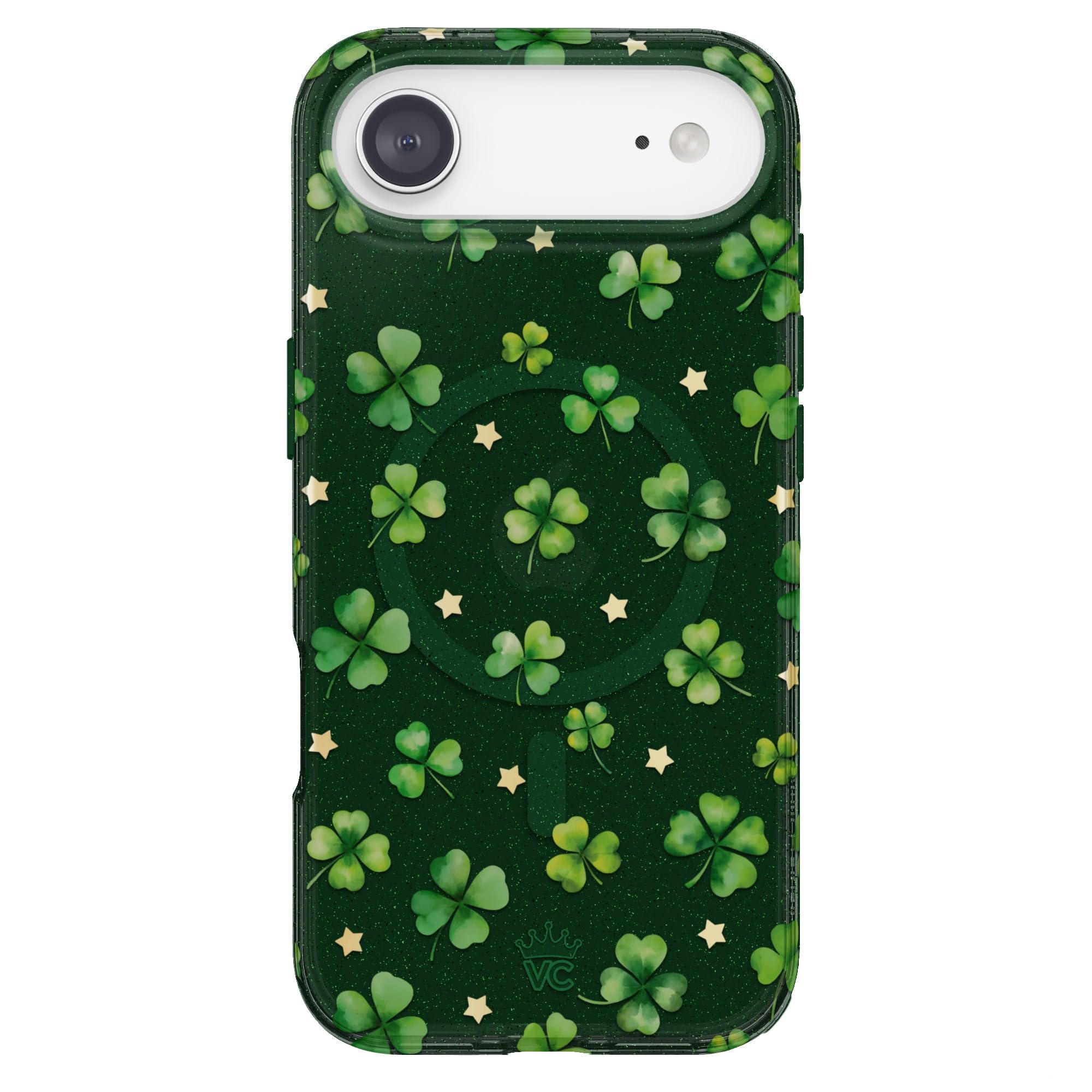 VELVET CAVIAR Case for iPhone 17 Air | Compatible with MagSafe | 10ft Drop Tested | Green St Patricks Day Cases | Lucky Clover 