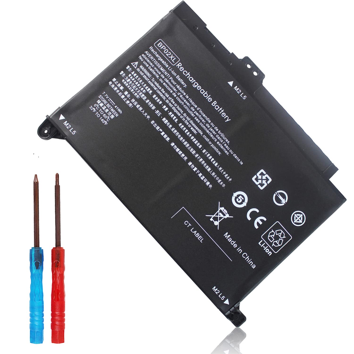 BP02XL 849909-850 Battery for HP Pavilion 15-au000 15t-au100 15t-au000 15z-aw000 15-au123cl 15-au023cl 15-au091nr 15-au063cl 15-
