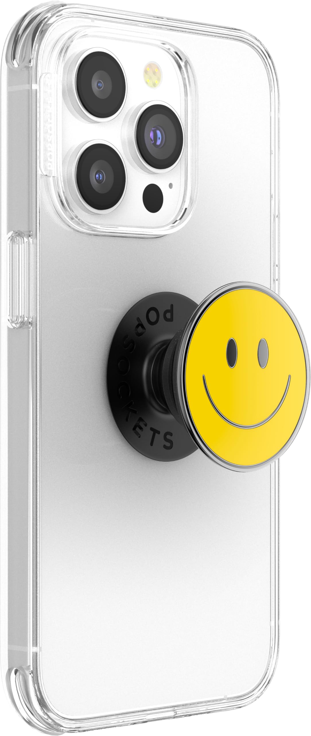Popsockets Phone Grip With Expanding Kickstand, Enamel Graphic   Be Happy