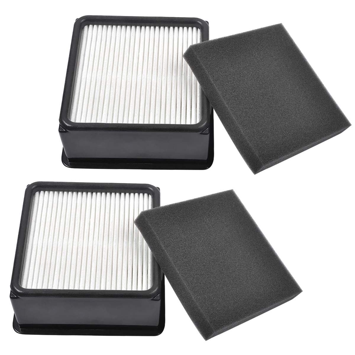 Keepow 2 Set F66 Hepa And Foam Filter For Dirt Devil Ud70010 Ud70110Cdi Ud70110Cdi Ud70105 Uprights Vacuum, Part# 304708001