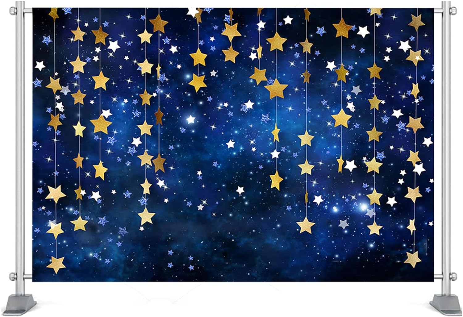 Twinkle Twinkle Littler Star Backdrops Navy Blue Galaxy Starry Sky Gold Glitter Little Star Photography Background Adults Kids B