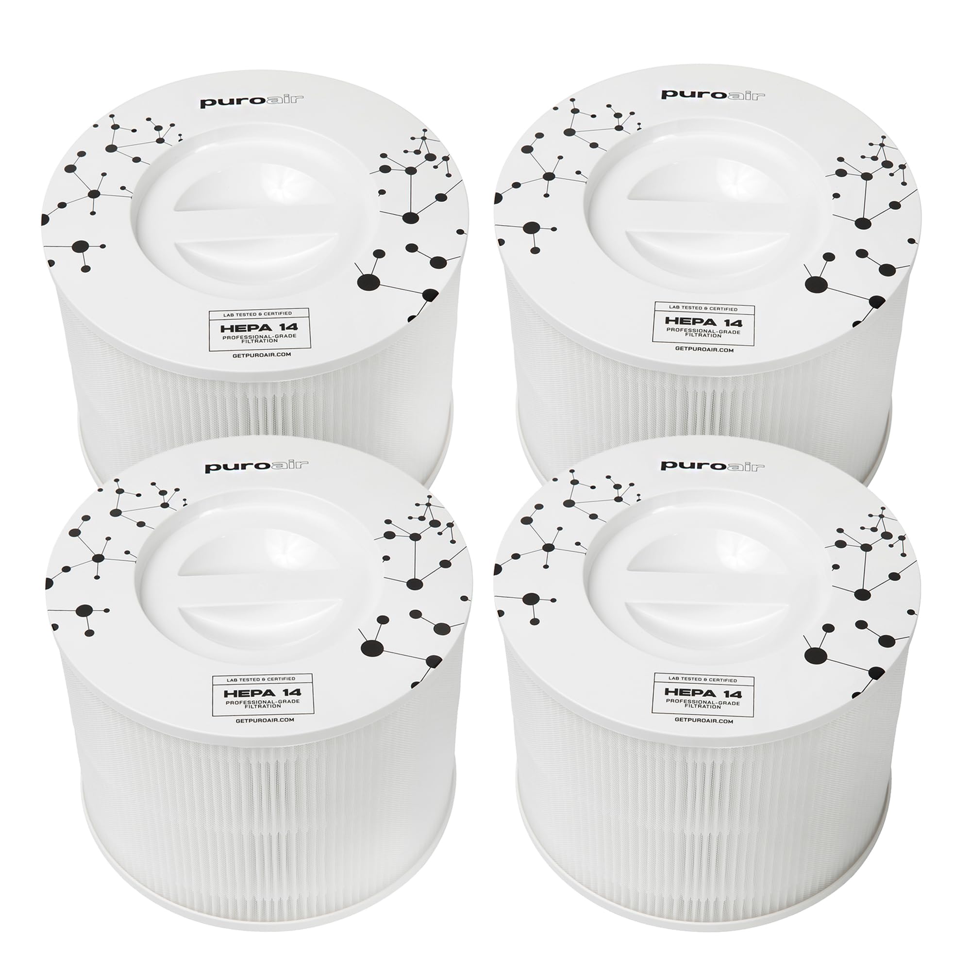 4 Pack Of Puroair Air 240 Purifier Replacement Filters   Replacement Hepa Filter For Puroair Purifier   Captures Up To 99% Of Po