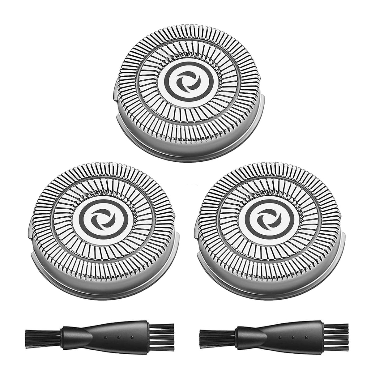 Men'S Electric Shaver Replacement Heads Compatible With Sweetlf Electric Razor Sws7105 Sws7105Bk, 3 Replacement Blades(Blades On