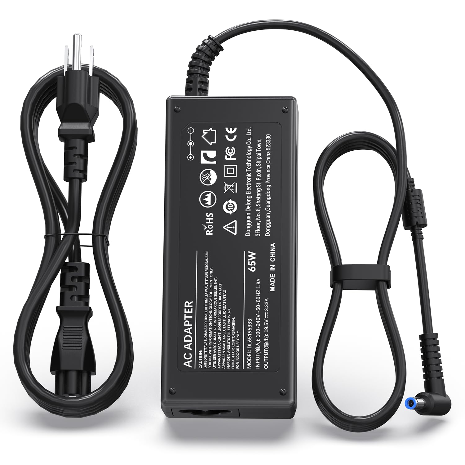65W Laptop Charger For Hp Elitebook 840 850 845 830 820 G9 G8 G7 G6 G5 G4 G3; Probook 645 650 450 430 440 455 745 735 Laptop Ac Adapter Power Cord 19.5V