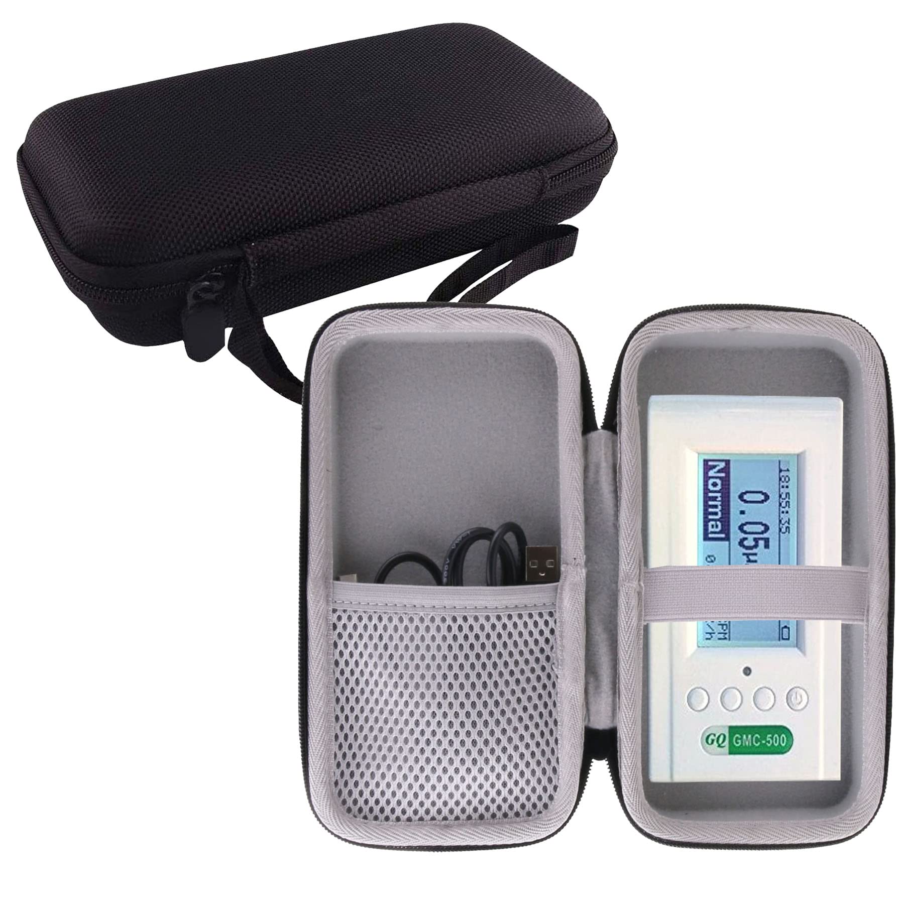 Werjia Hard Carrying Case Compatible With Gq Gmc 500Plus/Emf 390/Gmc 600Plus Radiation Detector