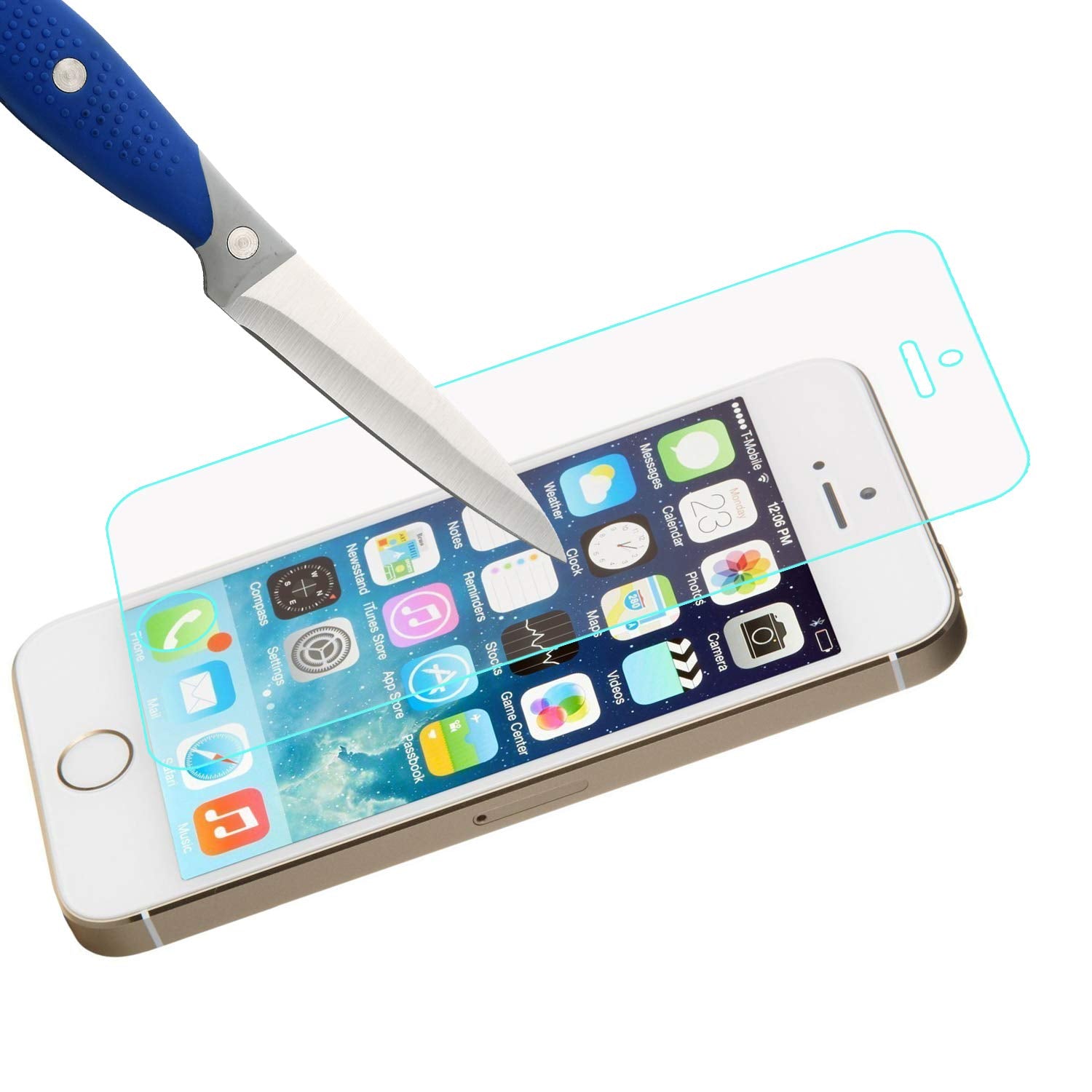 Mr.Shield-[3-Pack Designed For Iphone Se (2016 Edition Only) / Iphone 5/5S / Iphone 5C [Tempered Glass] Screen Protector With Li