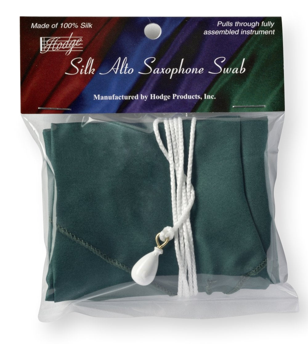 Hodge Silk Alto Saxophone Swab   Green