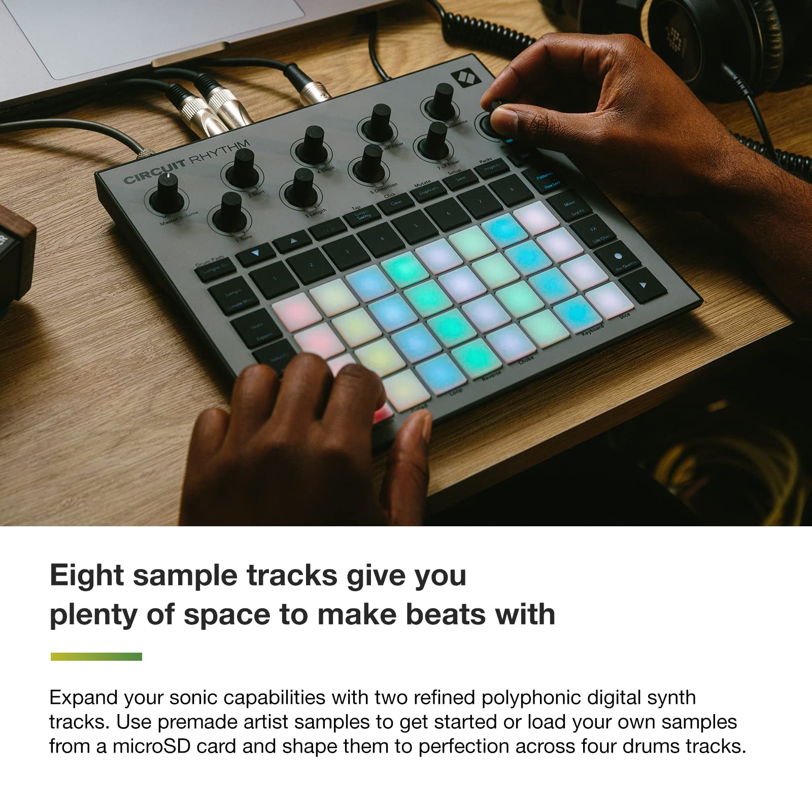 Novation Circuit Rhythm: Sampler And Groovebox With Eight Sample Tracks For Making And Performing Beats