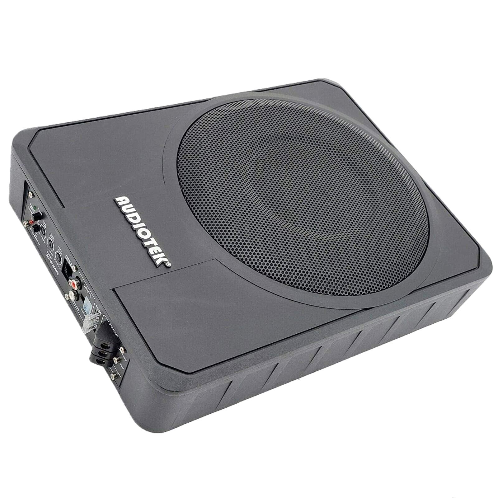 AUDIOTEK Slim Under-Seat Active Subwoofer 10" 1000W Peak Power AT-800US Black
