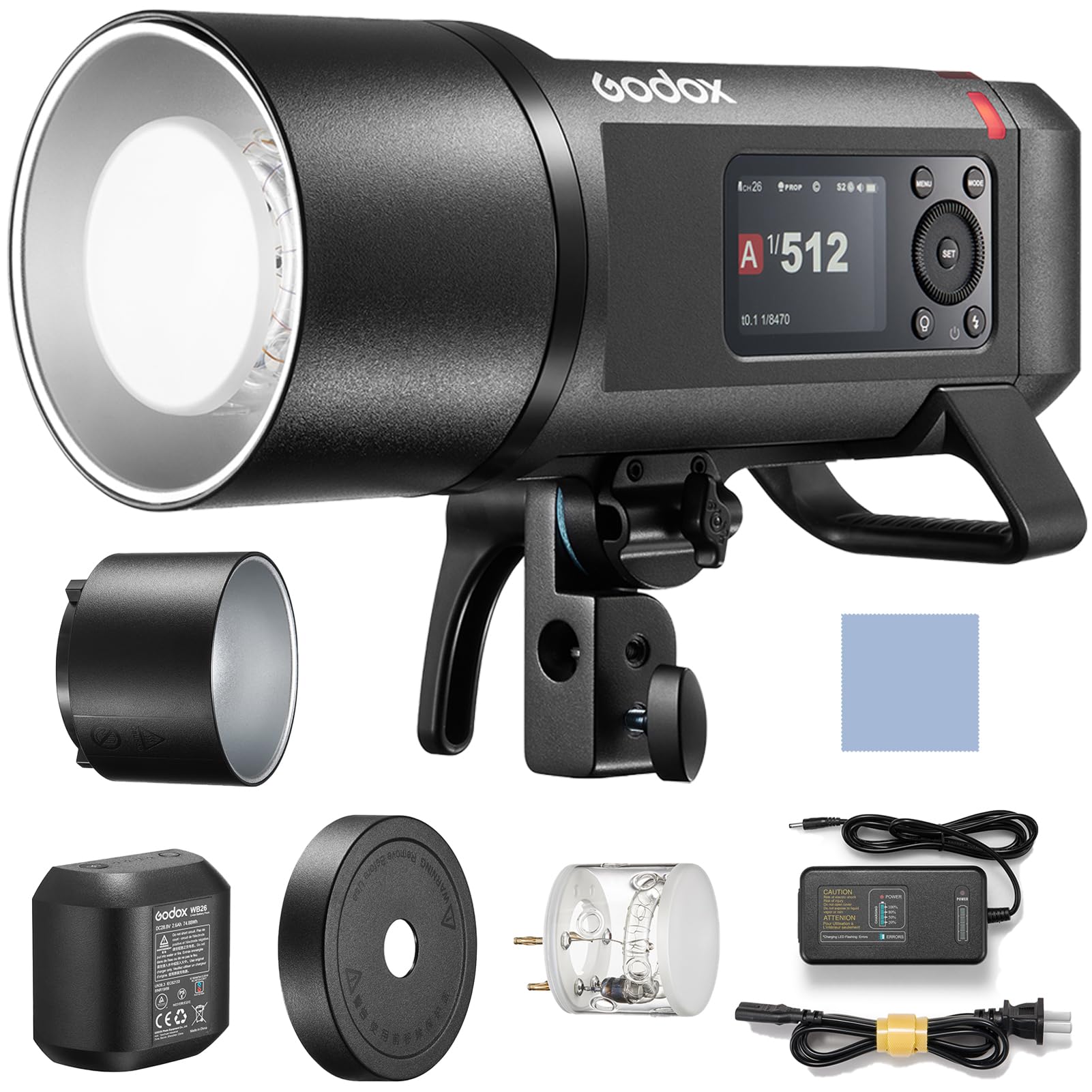 Godox AD600Pro II All-in-One Outdoor Flash Light 600W 2.4G Wireless Speedlite TTL Auto-Flash 1/8000s HSS 0.01-0.09s Recycle Time