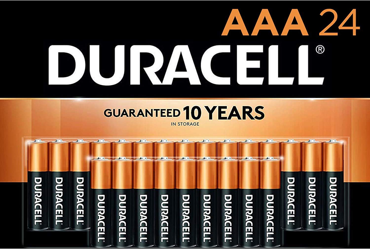 Duracell   Coppertop Aaa Alkaline Batteries   Long Lasting, All Purpose Triple A Battery For Household And Business   72 Pack