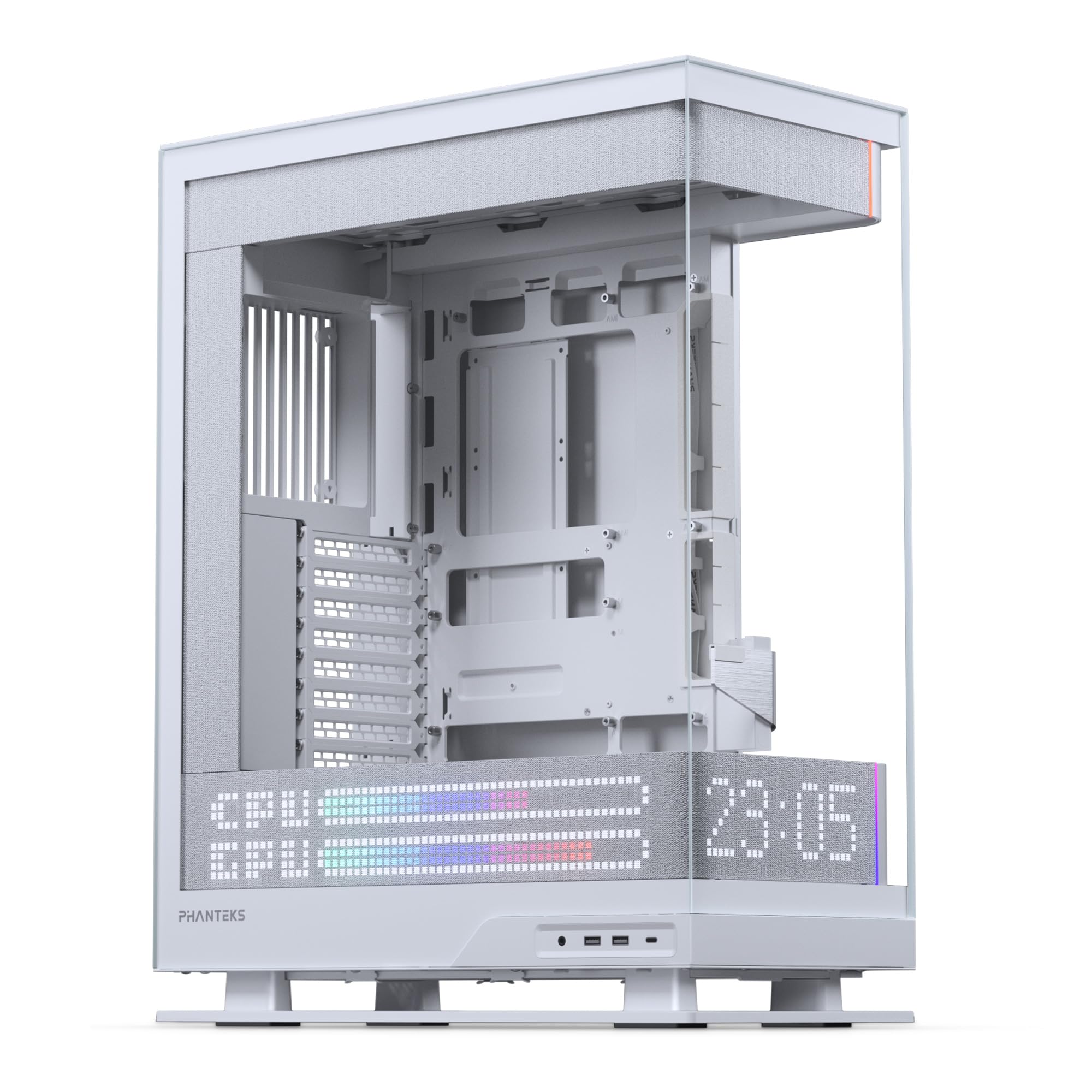 Phanteks Evolv X2 Matrix Mid Tower ATX Gaming Chassis with 900 LED Matrix Display, Fabric Interior Panel, Vertical Cooling Syste