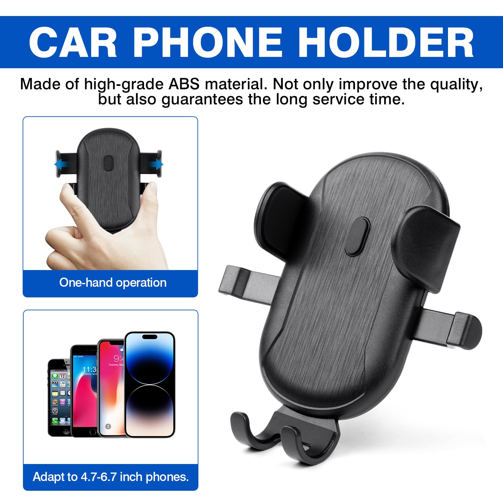 Autorder Car Phone Holder For 2023-2026 Honda Cr-V Crv Accessories 7/9-Inch Cell Phone Mount With Dash Organizer Hands-Free 360