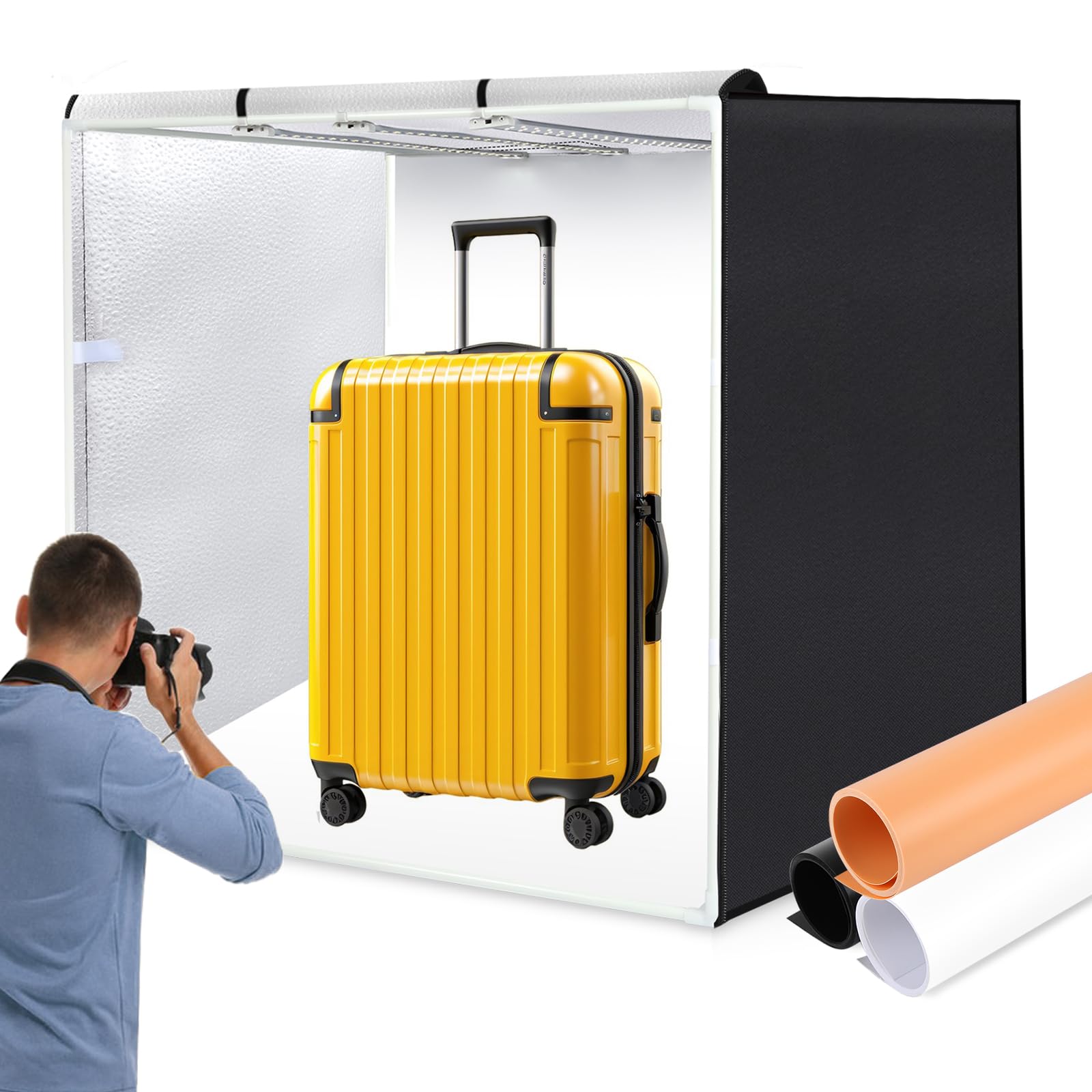 Puluz Studio Light Box Photography, 31X31 Inch Large Photo Light Box With 234 Led Beads, Cri >95, Professional Portable Photo Bo