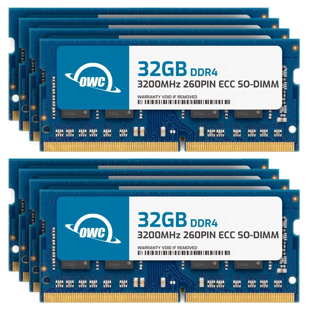 Owc 256Gb (8X32Gb) Ddr4 3200Mhz Pc4 25600 Cl22 2Rx8 Ecc Unbuffered Sodimm 1.2V 260 Pin Memory Ram