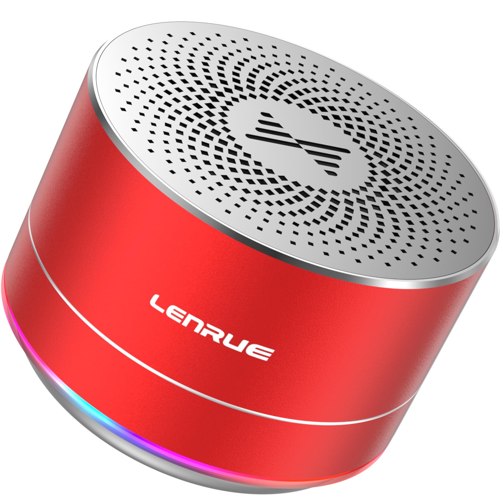 Lenrue A2 Portable Wireless Bluetooth Speaker With Lights And Lanyard,5W Mini Small Metal Speakers Bluetooth 5.0/Aux In For Iphone Android Home Outdoor,Gift For Women/Girls