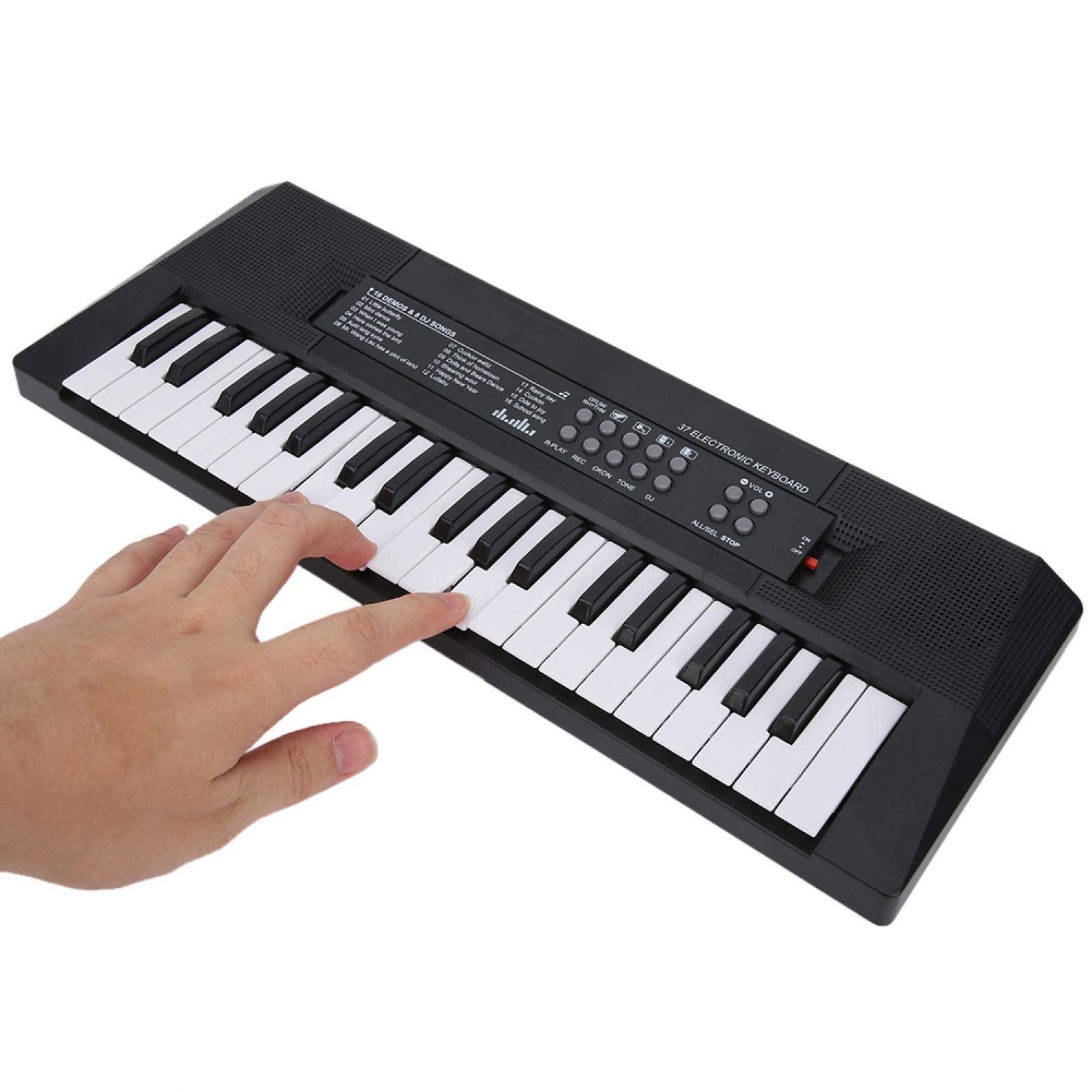 Electric Piano, 37 Keys Rechargeable Piano Keyboard, Microphone Recording Function, Children'S Musical Instrument Toy