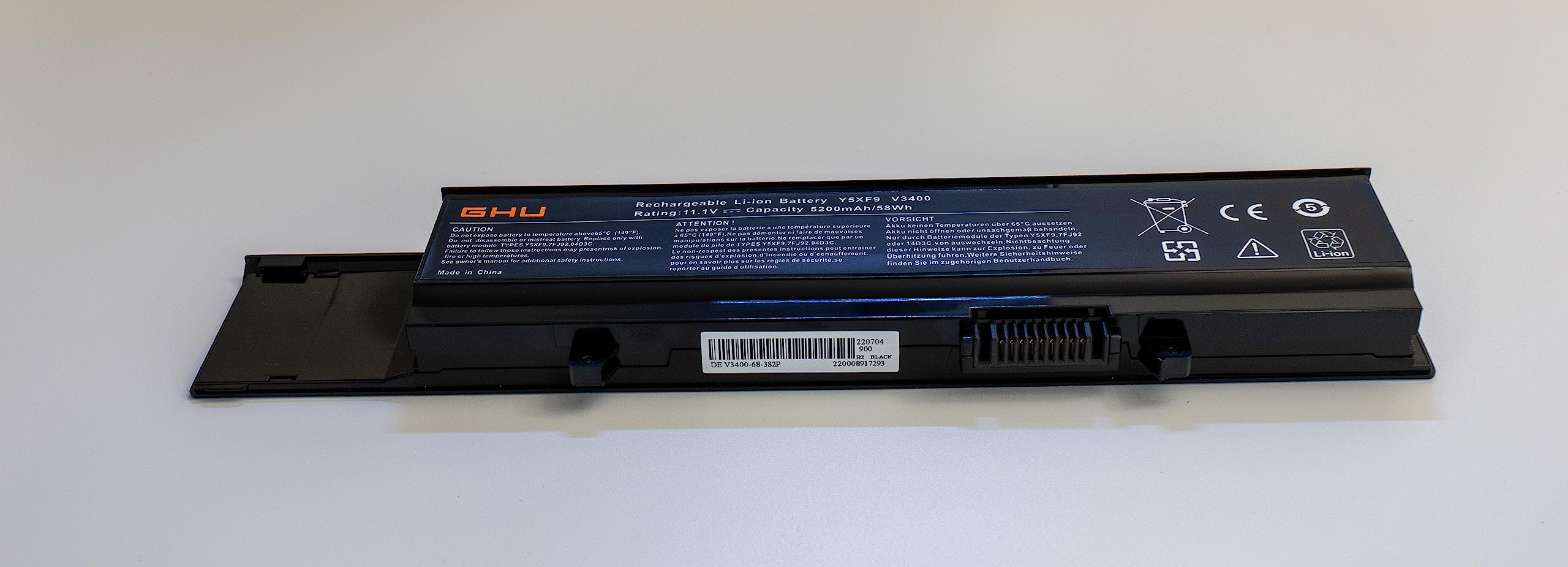 Ghu New Battery 58 Wh Replacement For Y5Xf9 7Fj92 4Jk6R 04D3C 312 0997 312 0998 Compatible For Vostro 3400 3500 And 3700 004D3C