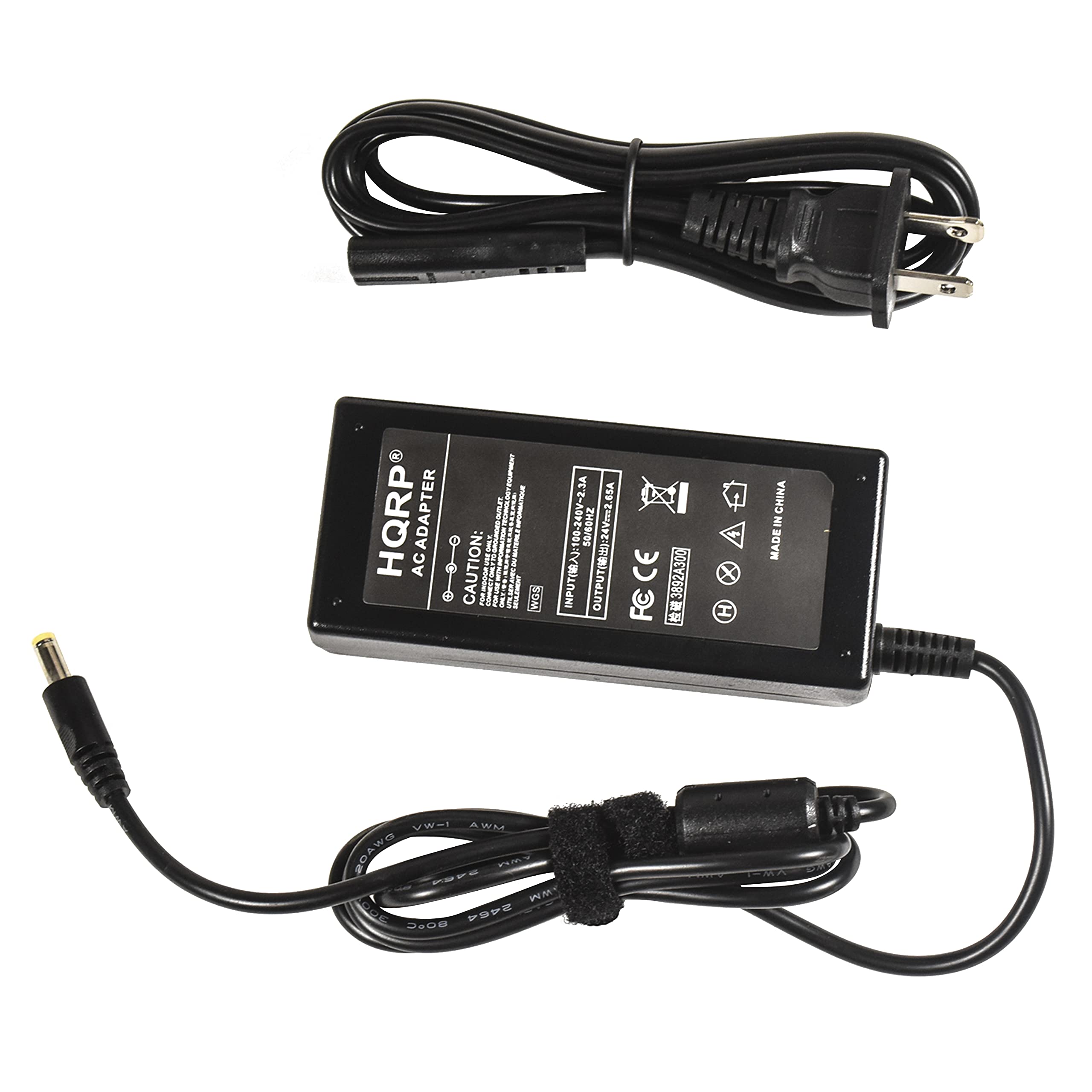 Hqrp Ac Adapter Compatible With Hp Scanjet 3000 Pro3000 5530 G4010 G4050 L1956A L1956Ar L1957A L1957Ar L1980A L1980Ar L2723A L2737A Q3870A Q3871A Q3871Ar Scanner Power Supply Cord + Euro Plug Adapter
