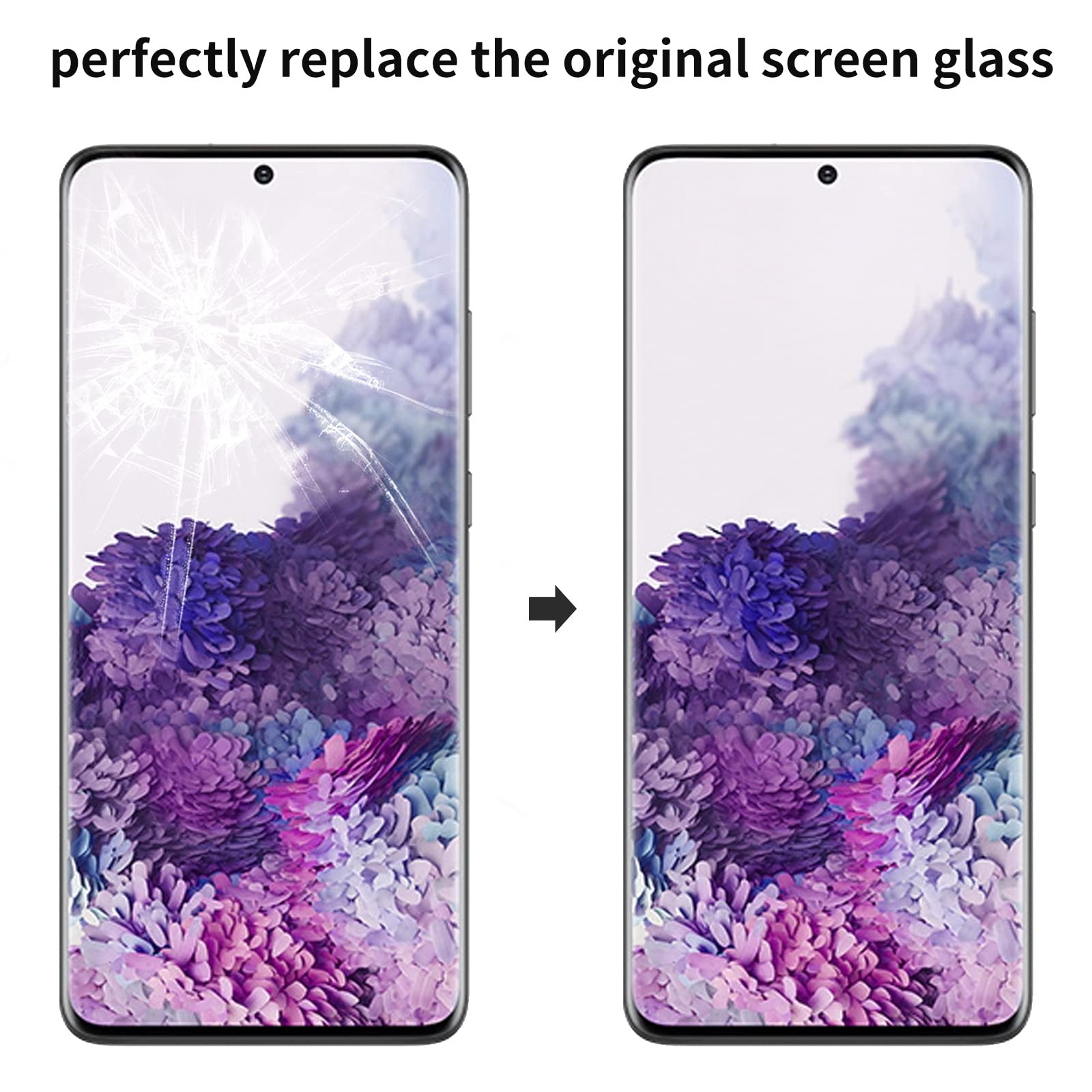 Zgxhga For Samsung Galaxy S20 Plus Screen Replacement,Replacement Screen For Galaxy S20 Plus Series 6.7 Inch,Glass Replacement K